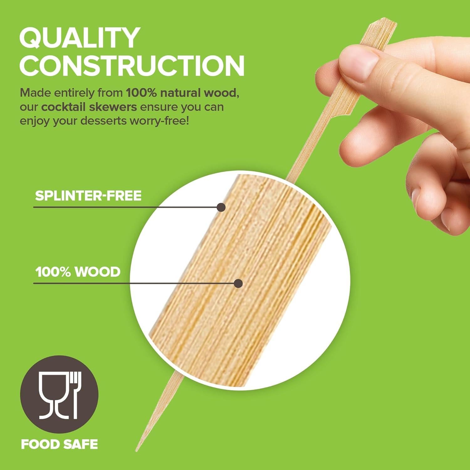 Pinchos de Bambú 17.78 cm Stock Your Home - Paquete 200 Unidades