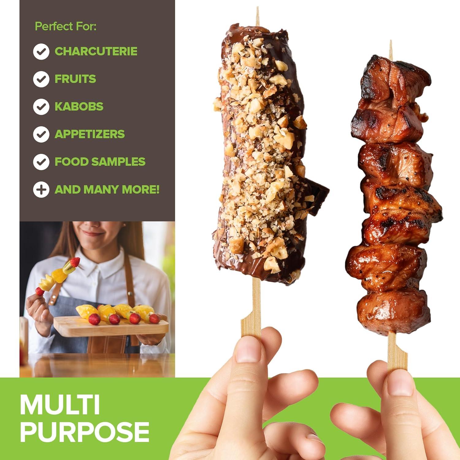 Pinchos de Bambú 17.78 cm Stock Your Home - Paquete 200 Unidades