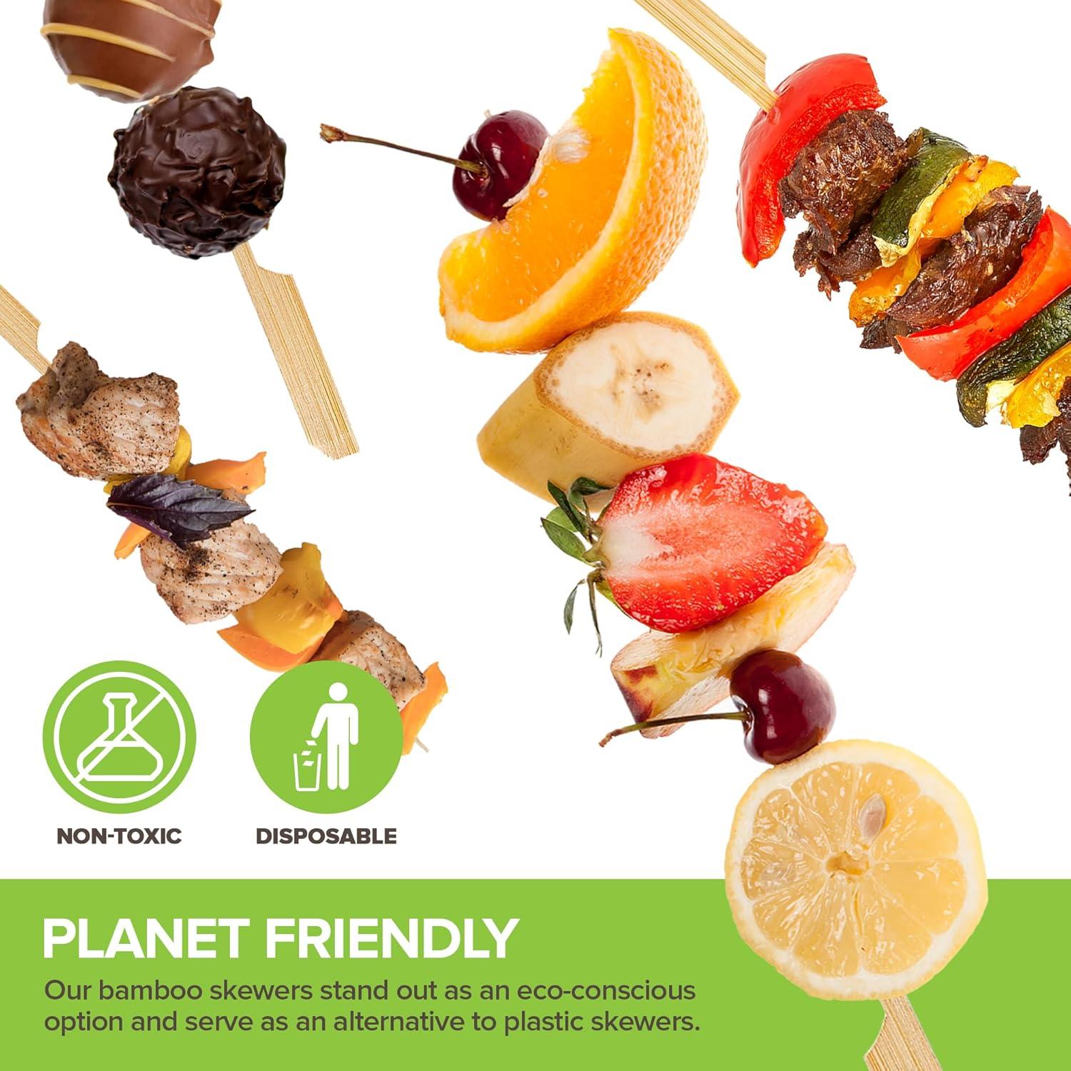 Pinchos de Bambú 17.78 cm Stock Your Home - Paquete 200 Unidades