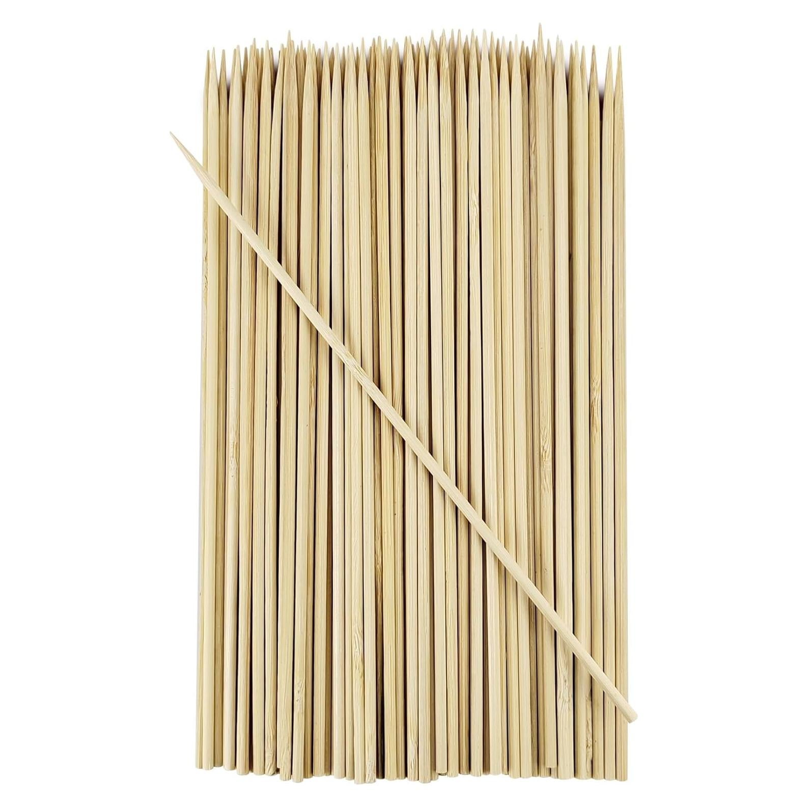 Paquete de 100 palitos de bambú 20.32 cm para asar y manualidades