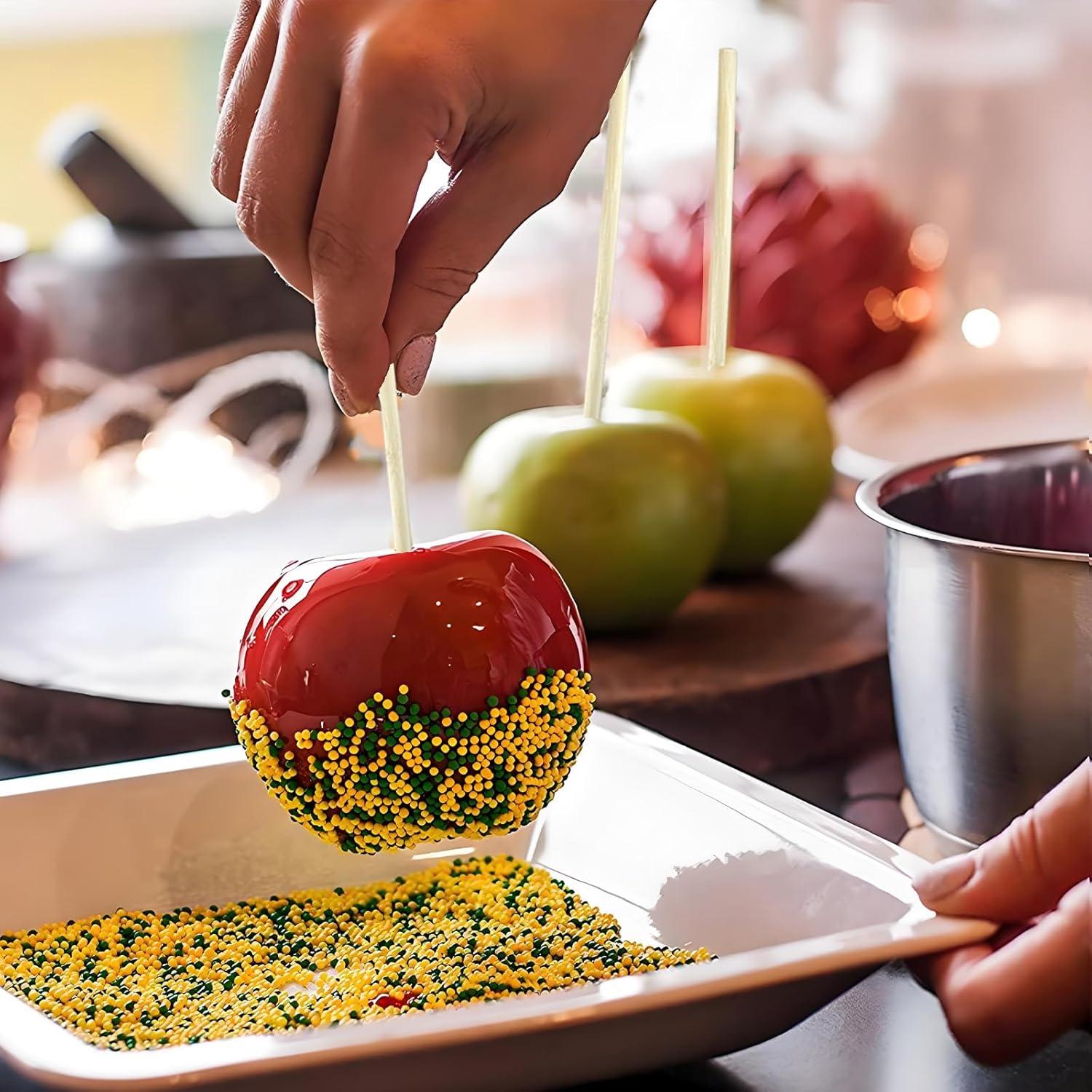 Palitos de Manzana de Caramelo CrazyTerra 20.32 cm 50 Piezas