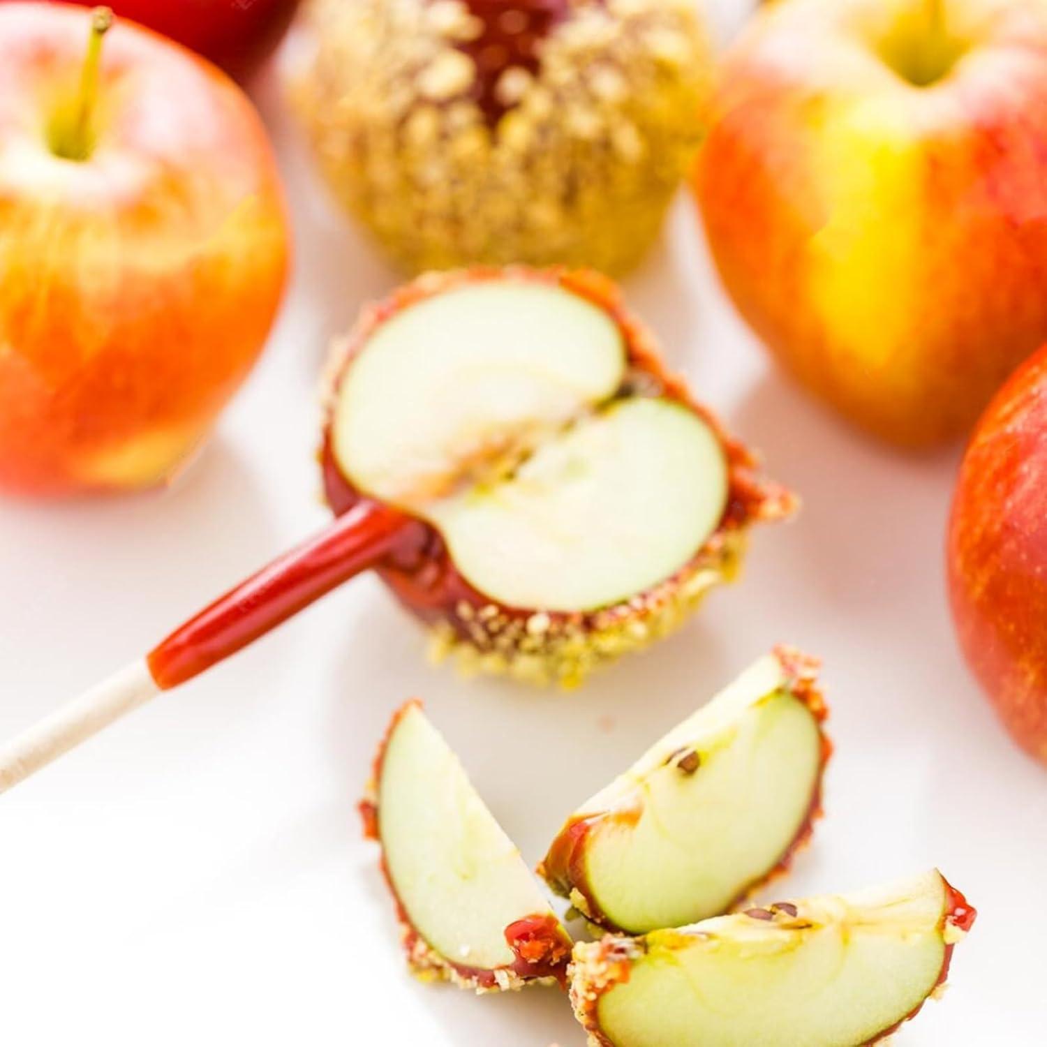 Palitos de Manzana de Caramelo CrazyTerra 20.32 cm 50 Piezas