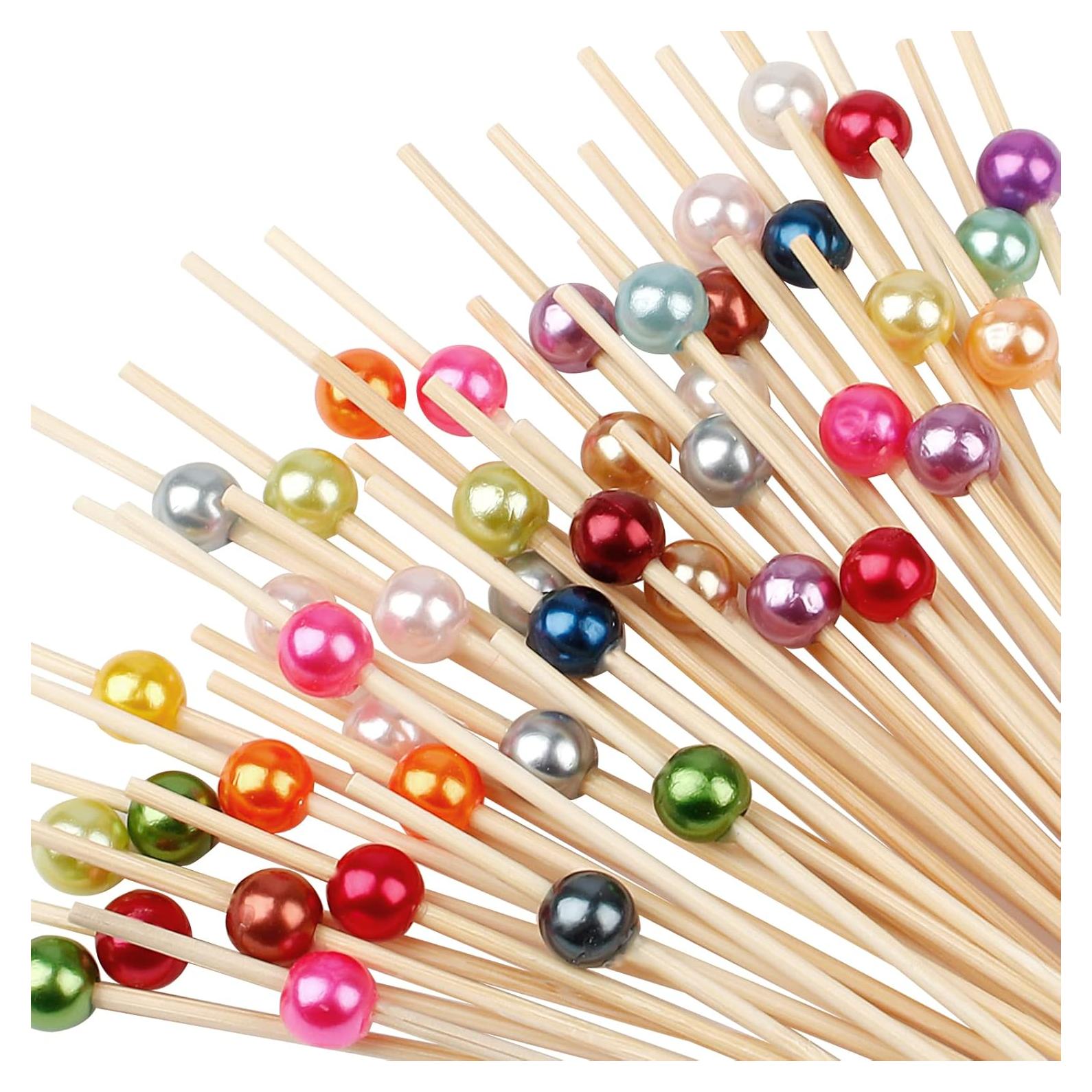 Palillos de Cóctel de Bambú Ecológicos - 100 Unidades