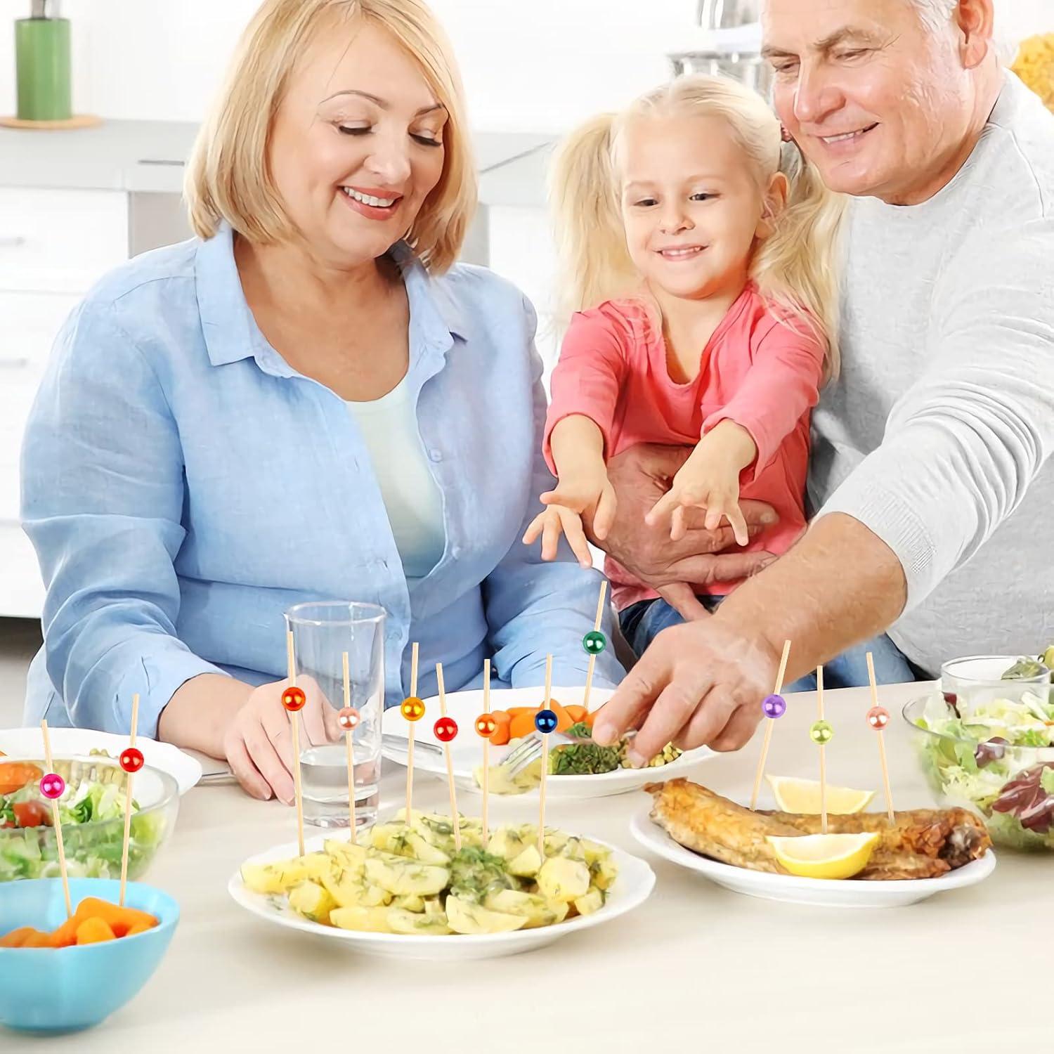 Palillos de Cóctel de Bambú Ecológicos - 100 Unidades