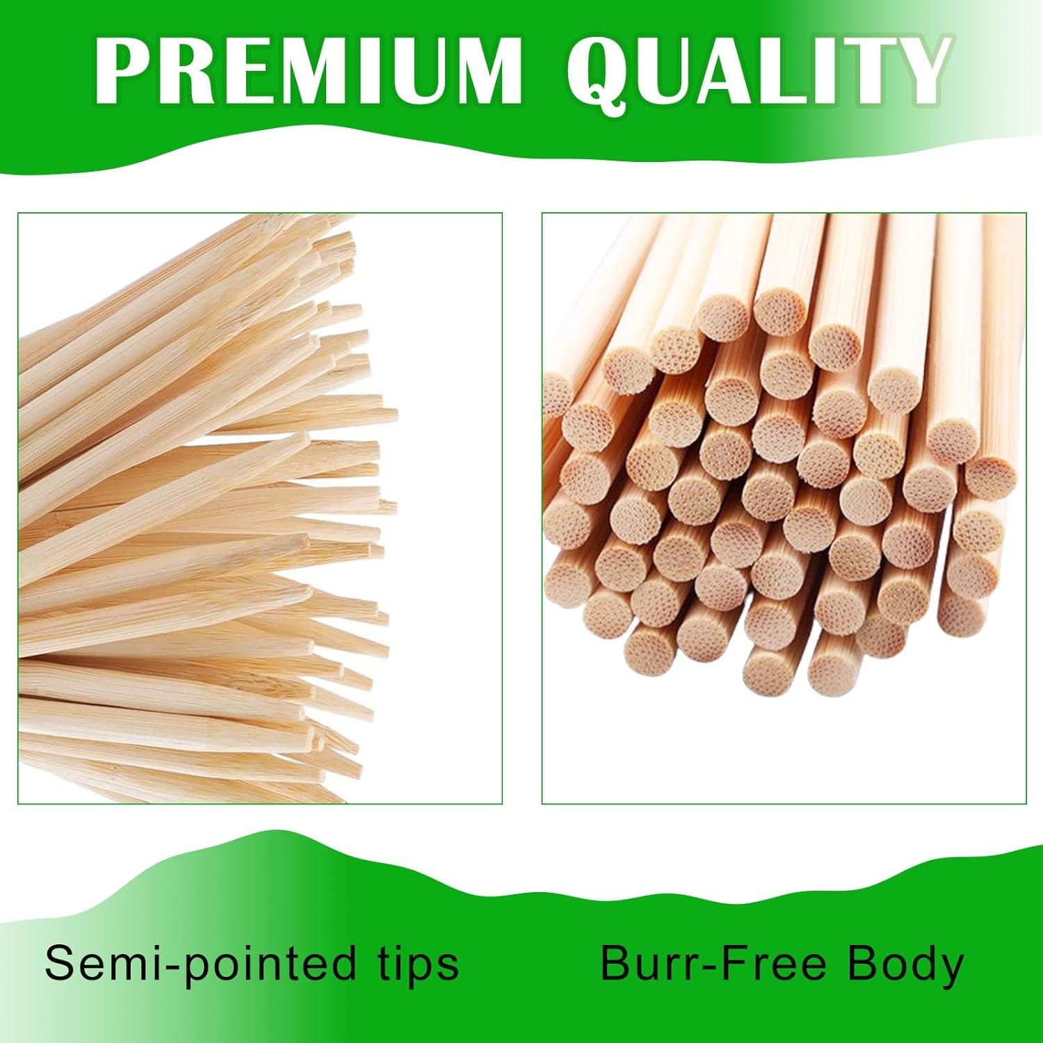 Paquete de 1000 Palitos de Bambú para Caramelo 14cm 6mm