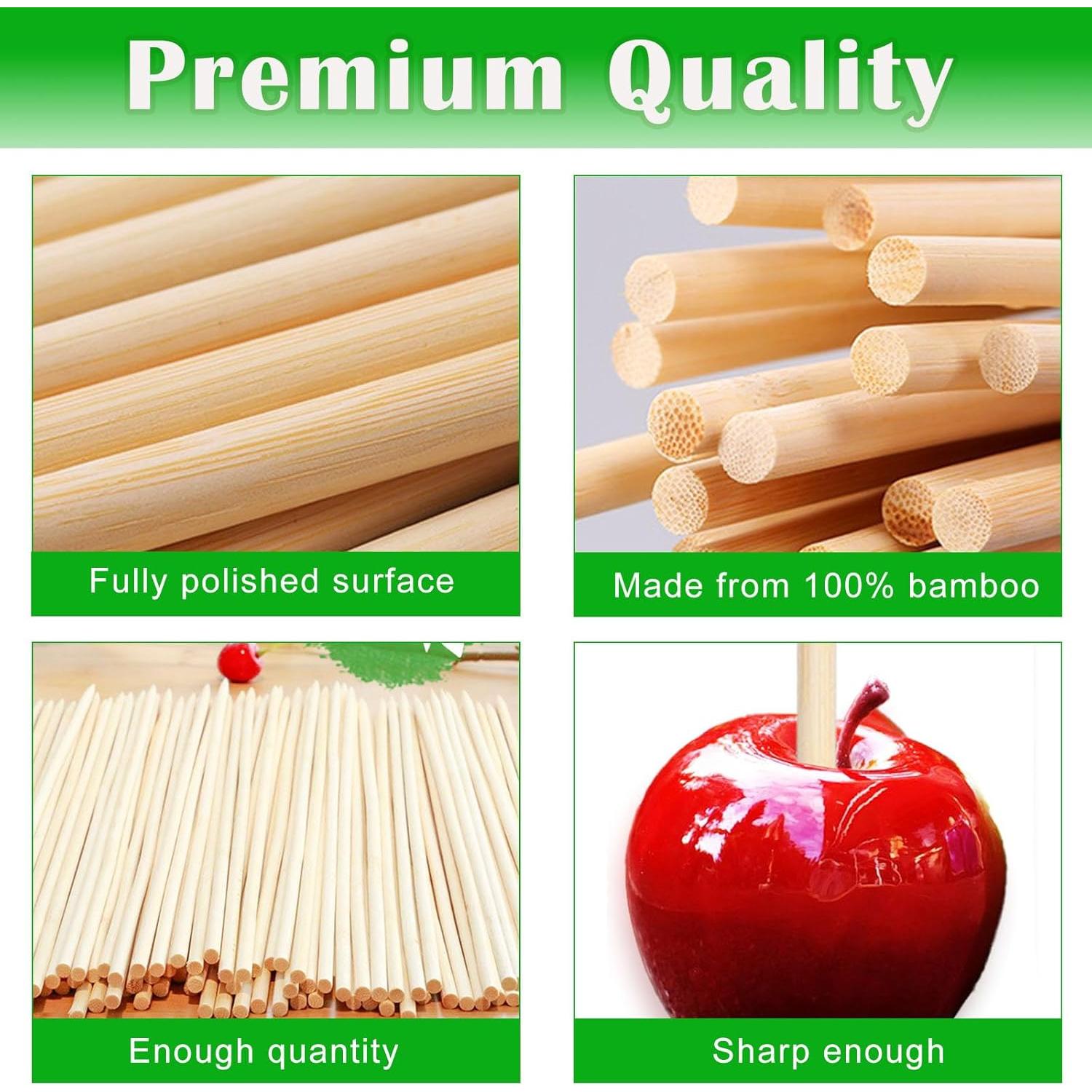 Paquete de 1000 Palitos de Bambú para Caramelo 14cm 6mm