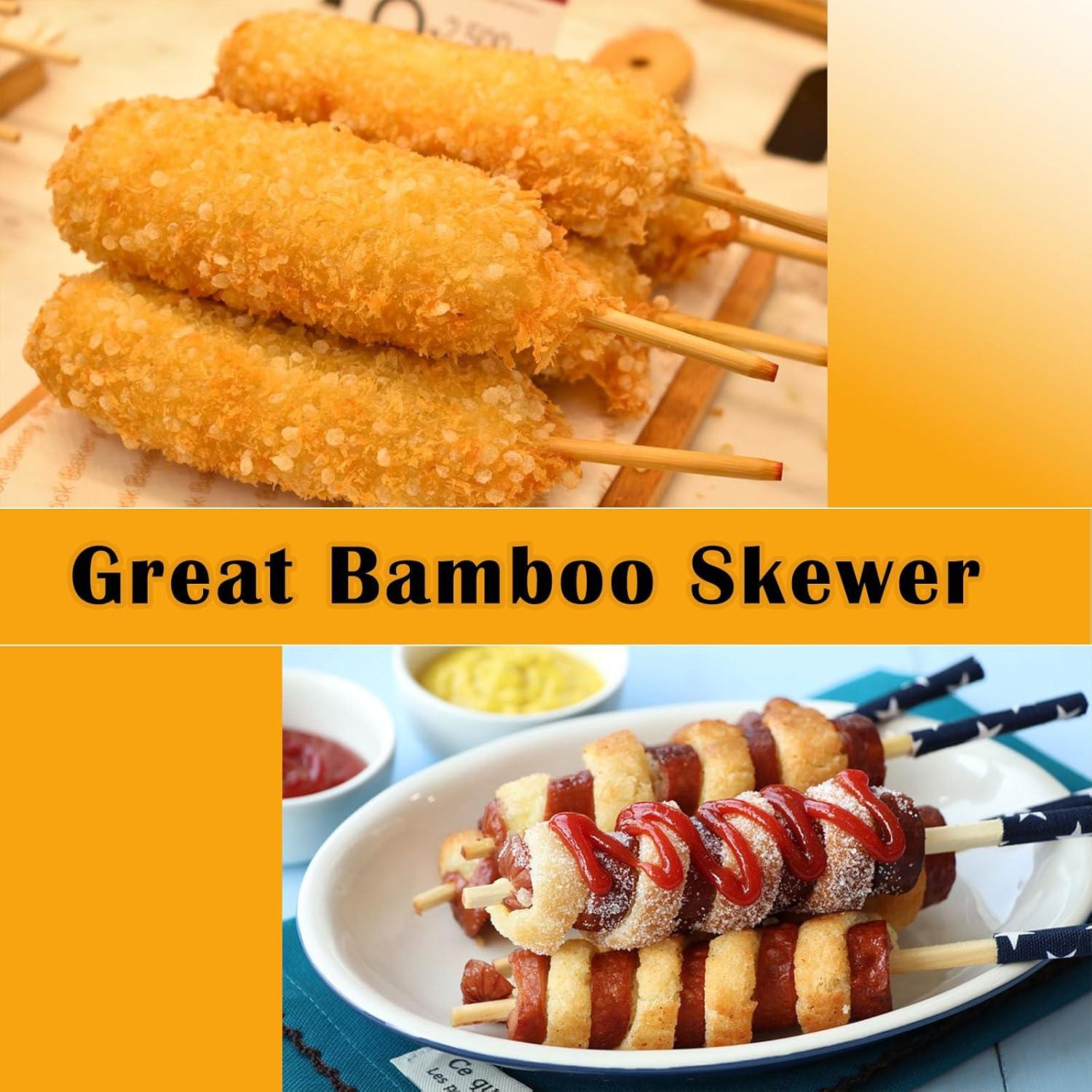 Paquete de 1000 Palitos de Bambú para Caramelo 14cm 6mm