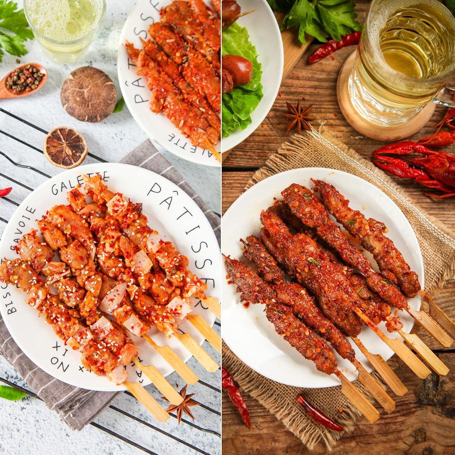 200 Palillos de Madera de Bambú 25.4 cm para Cócteles