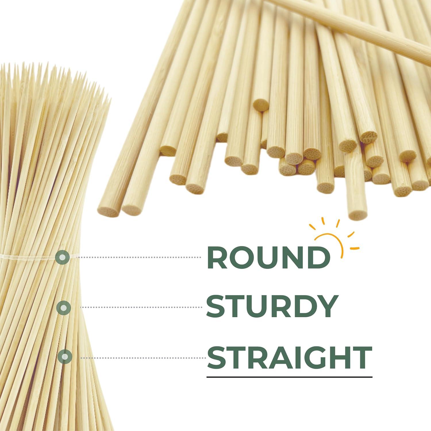 Pinchos de Bambú 200PCS 25.4cm Bonsucee - Eco Amigables