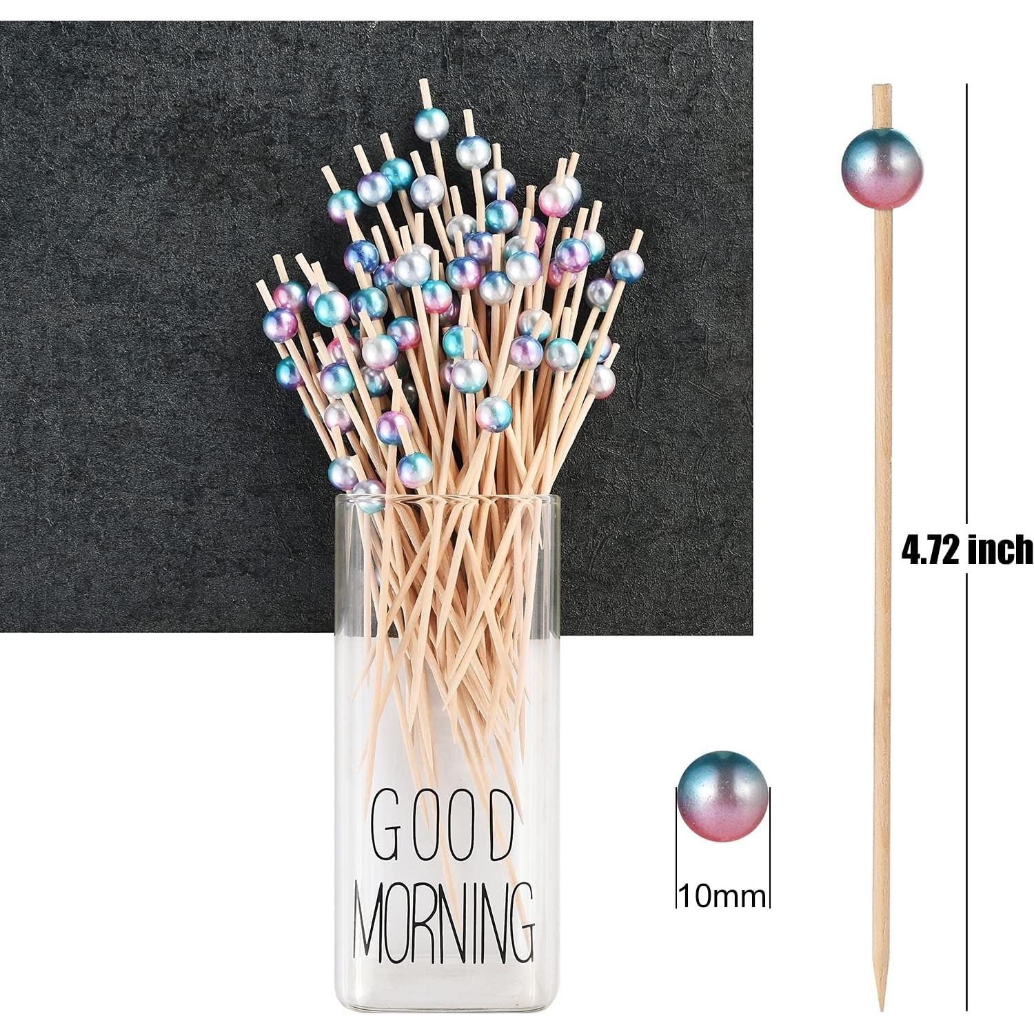 Palillos de Cóctel de Madera ALINK 100 Unidades 12 cm Arcoíris