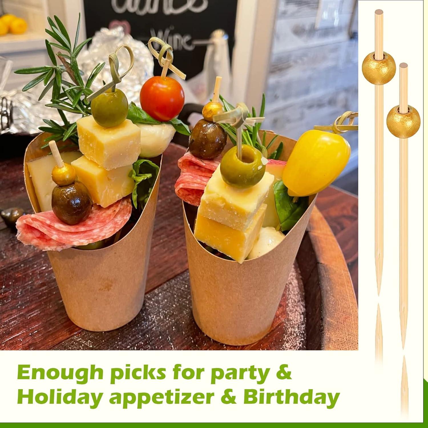 Palillos de Cóctel de Bambú EuTengHao 300 Pcs 11.94 cm Elegantes