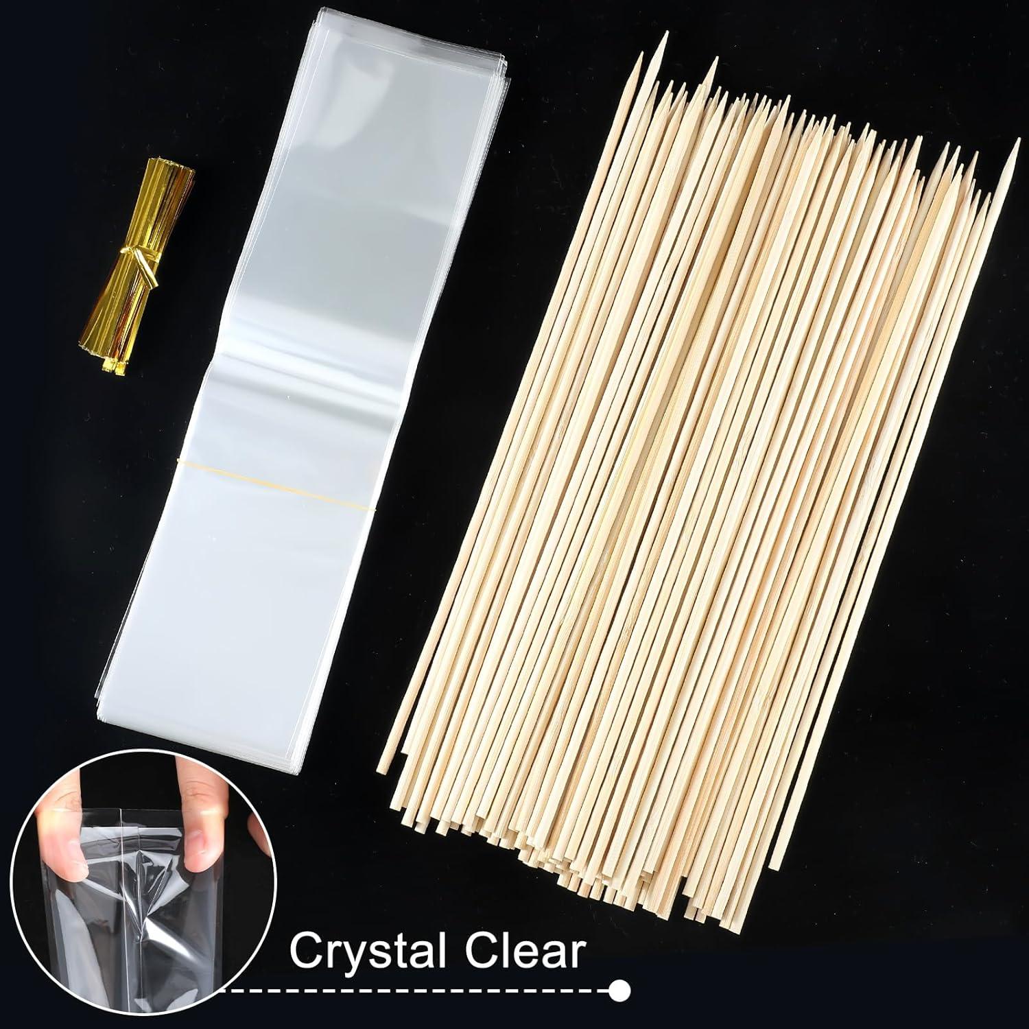 Bolsas de Celofán Transparentes Yexiya 100 Unidades 7.5x28cm