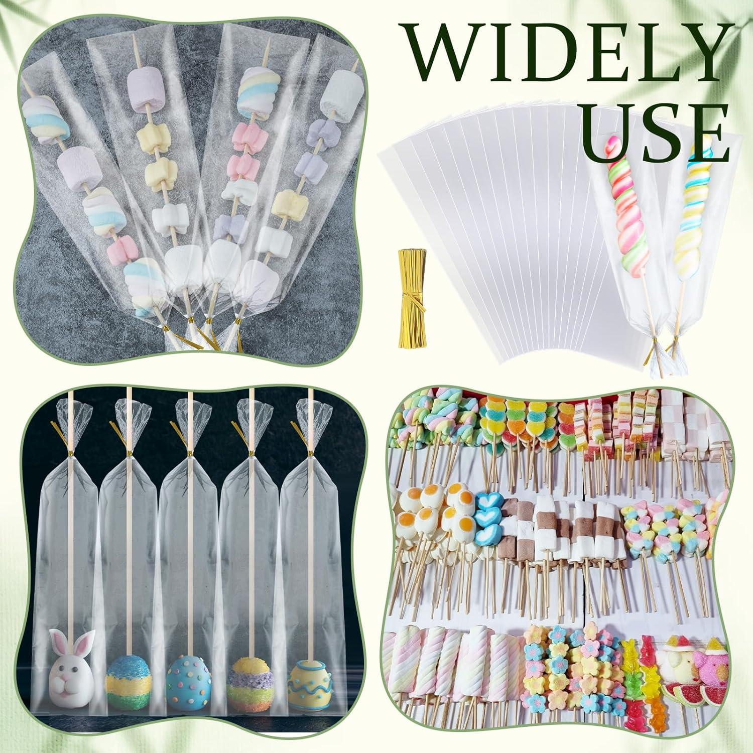 Bolsas de Celofán Transparentes Yexiya 100 Unidades 7.5x28cm