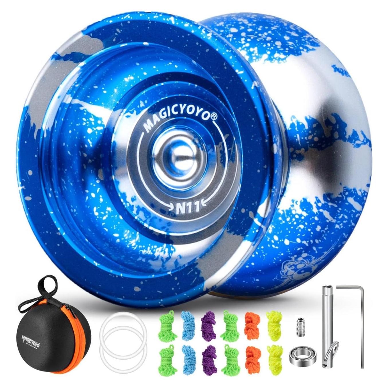 Yoyo MAGICYOYO N11 Profesional No Responsivo Azul Plata