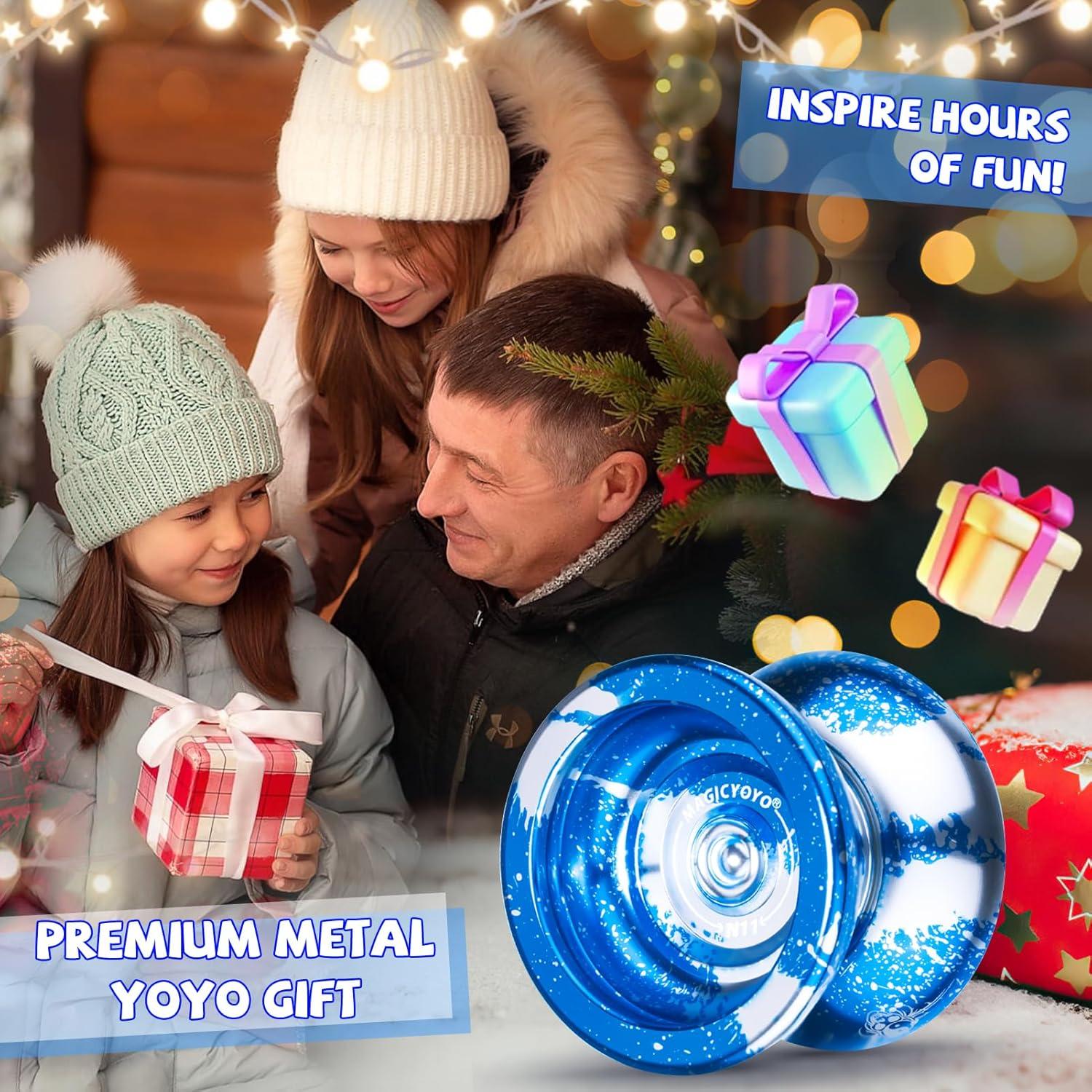 Yoyo MAGICYOYO N11 Profesional No Responsivo Azul Plata