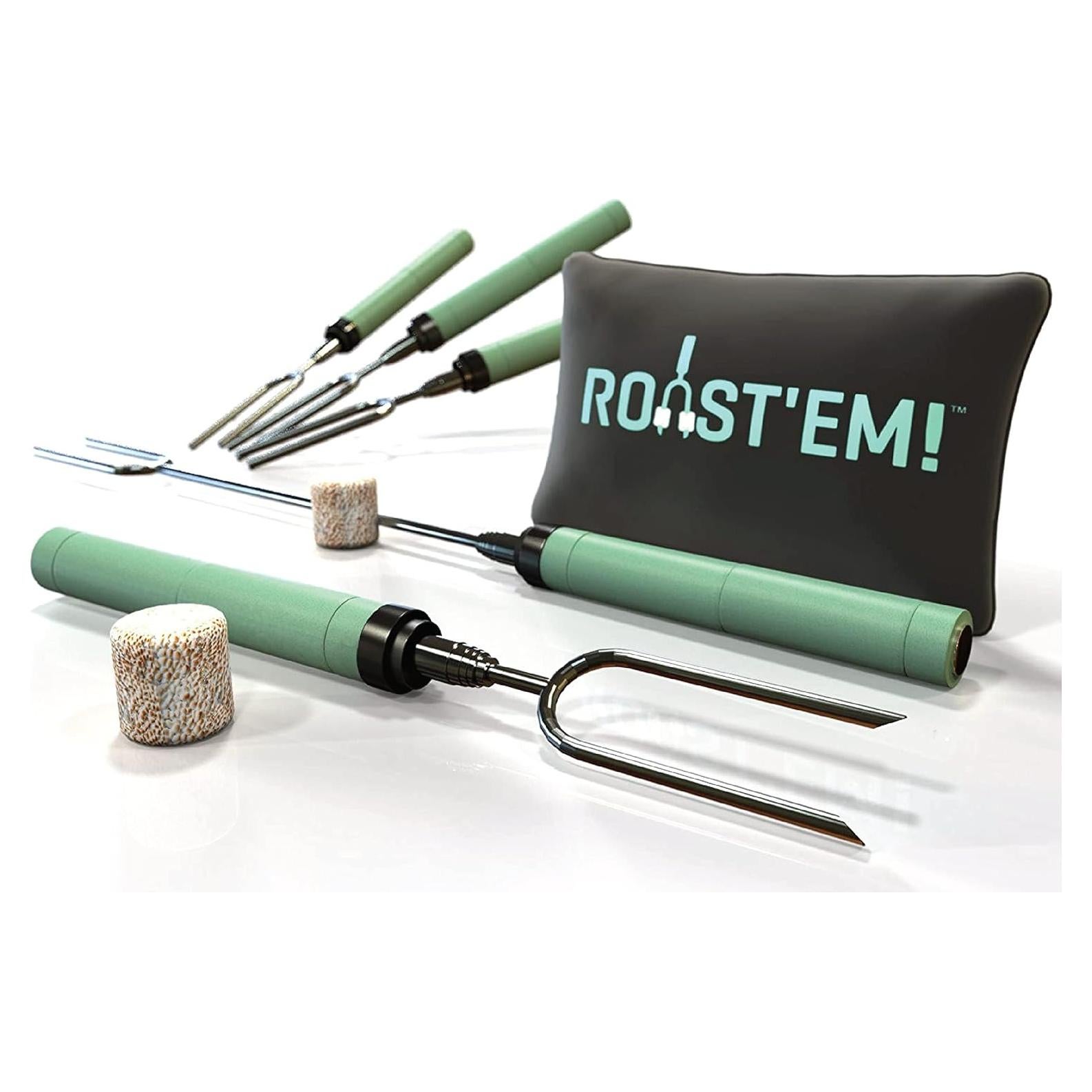 Palitos de Asar Malvaviscos Jolly Green 5 Piezas Telescópicos