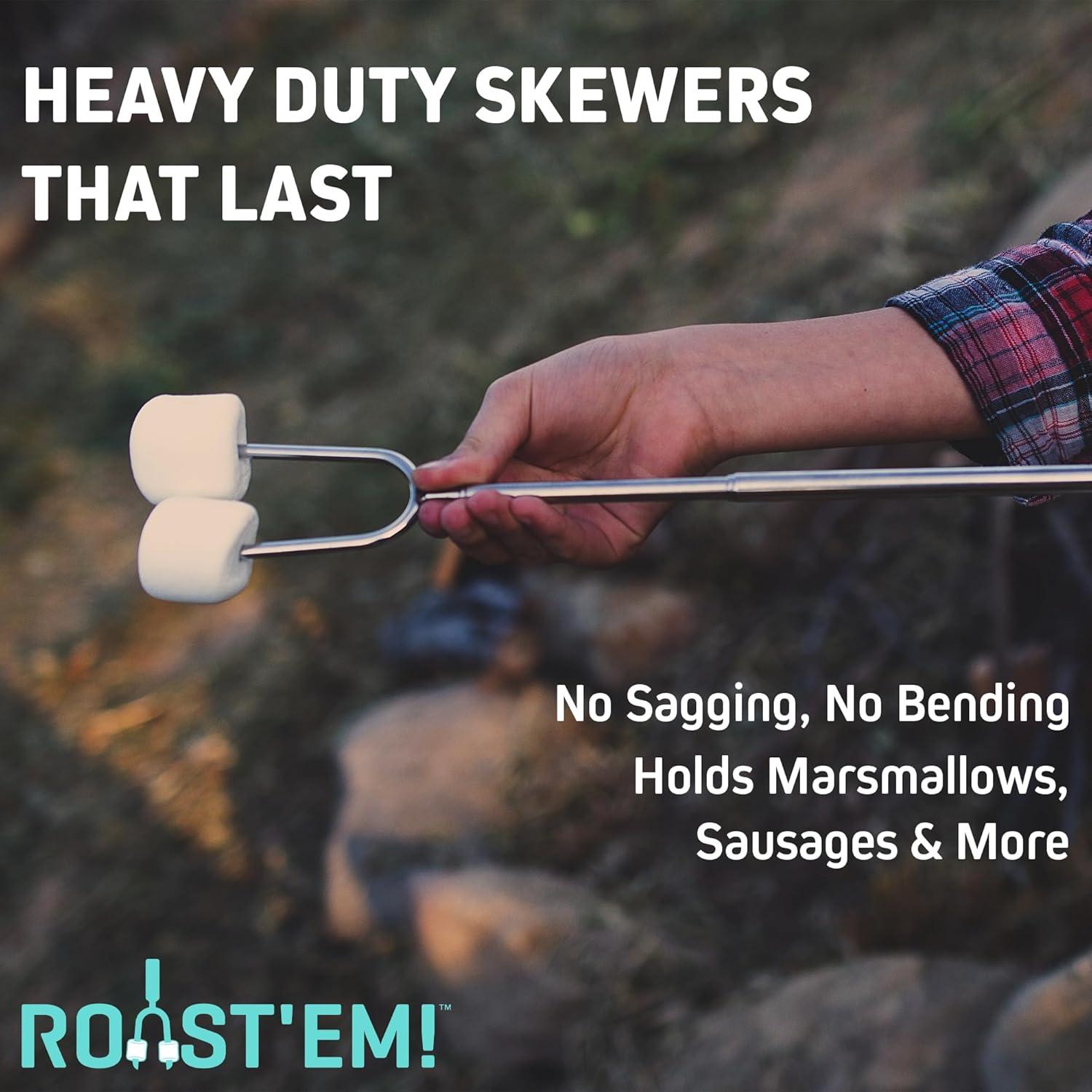 Palitos de Asar Malvaviscos Jolly Green 5 Piezas Telescópicos