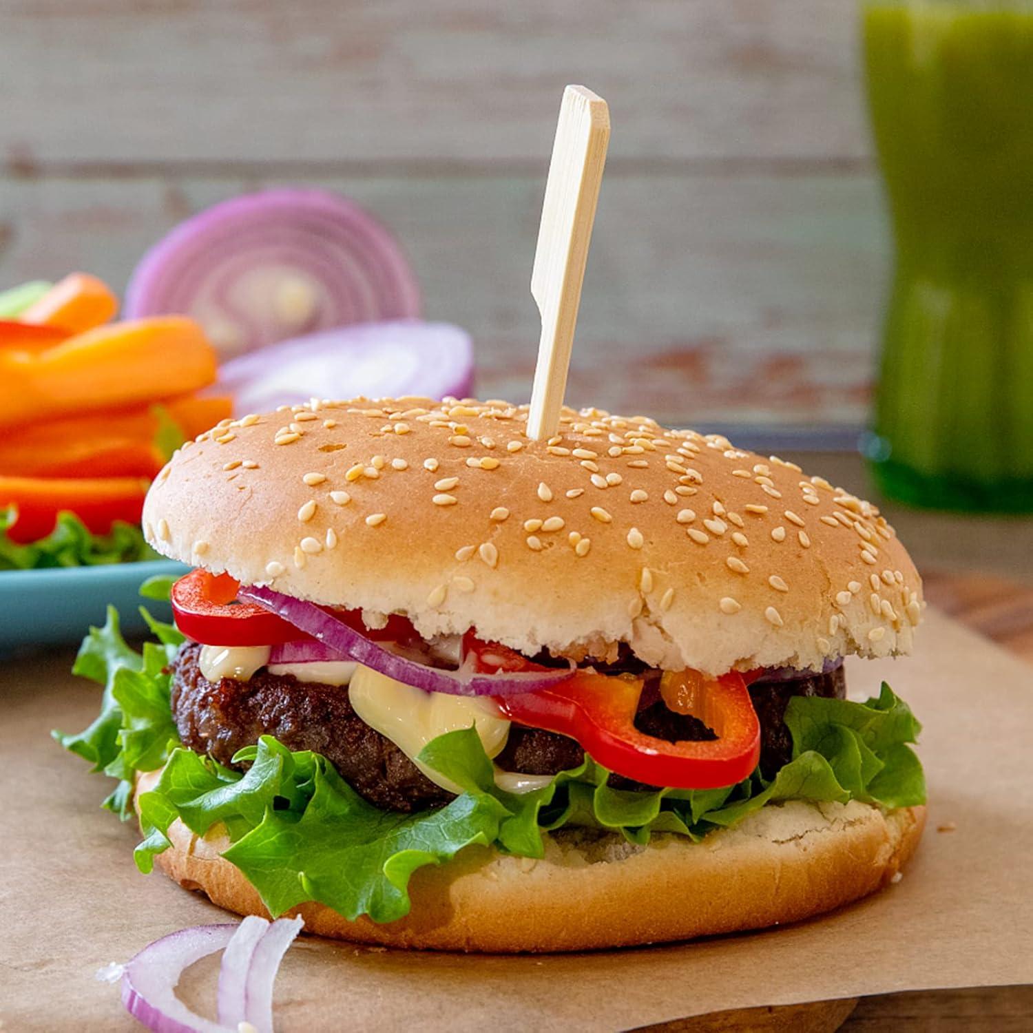 Palillos de Bambú AZUL TOP 300 Pcs 8.9 cm Resistentes