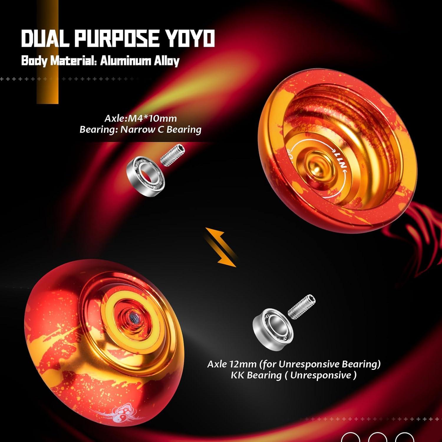 Yoyo Profesional MAGICYOYO N11 Metálico + 12 Cuerdas