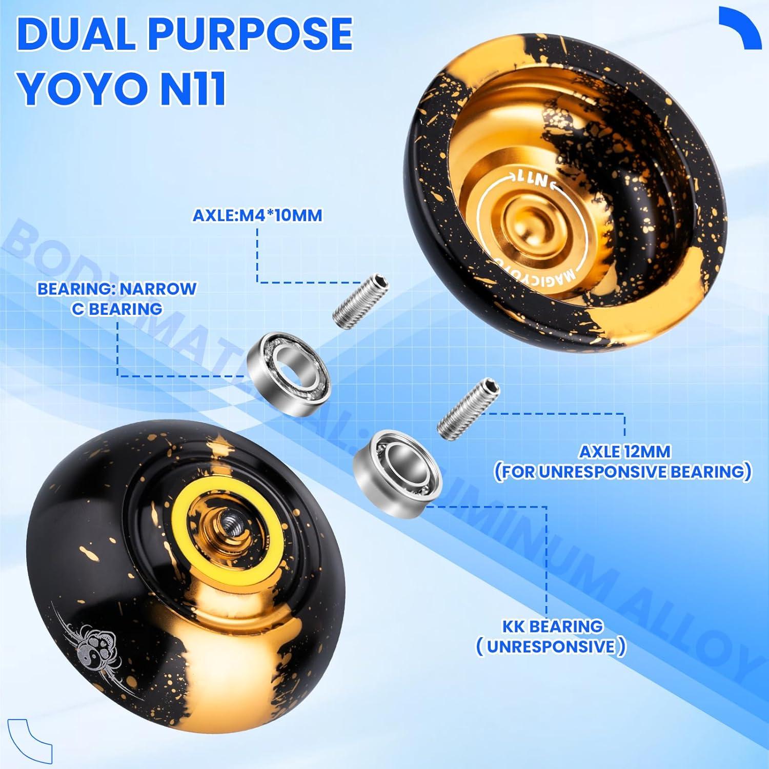 MAGICYOYO Paquete de 2 Yoyos Profesionales para Niños