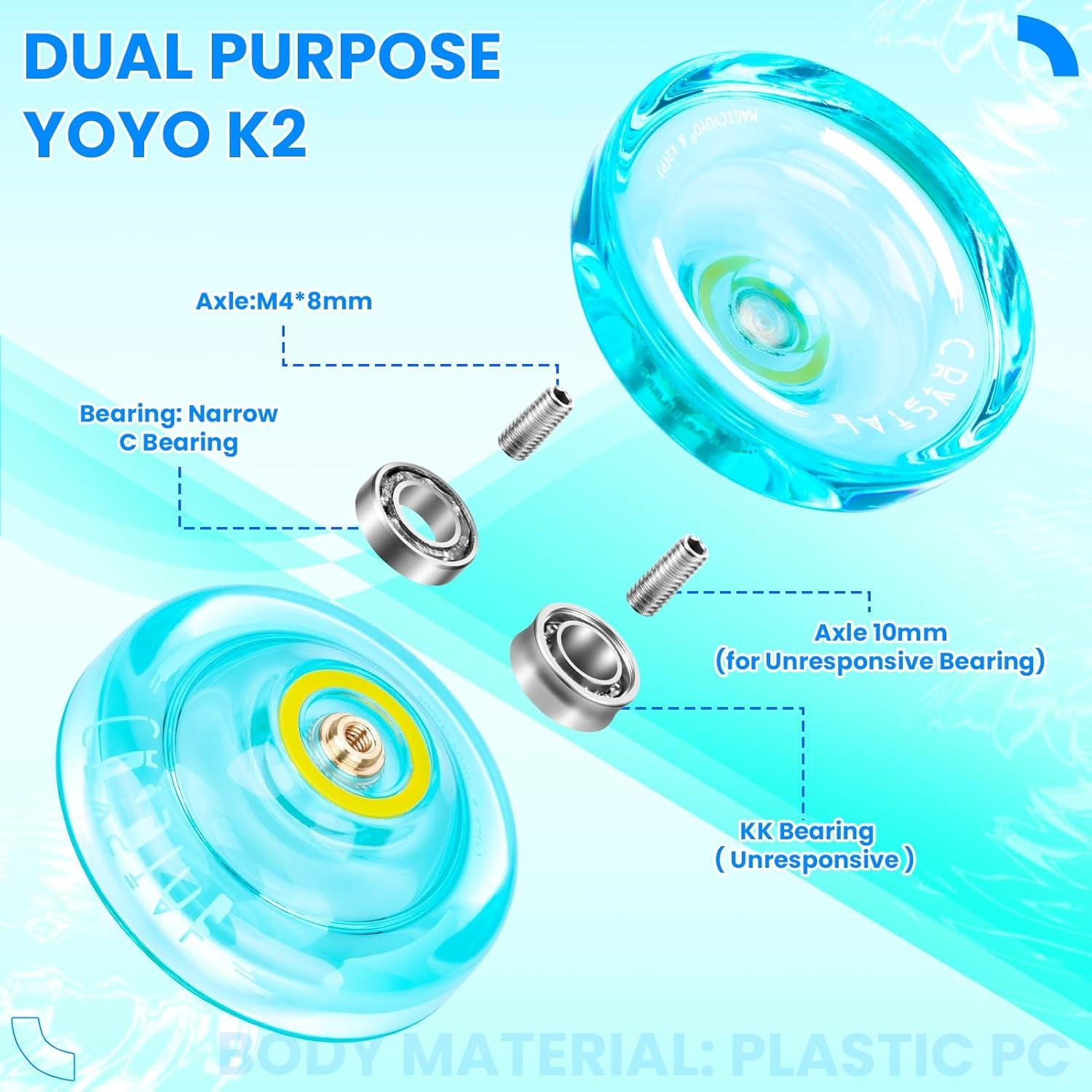 MAGICYOYO Paquete de 2 Yoyos Profesionales para Niños