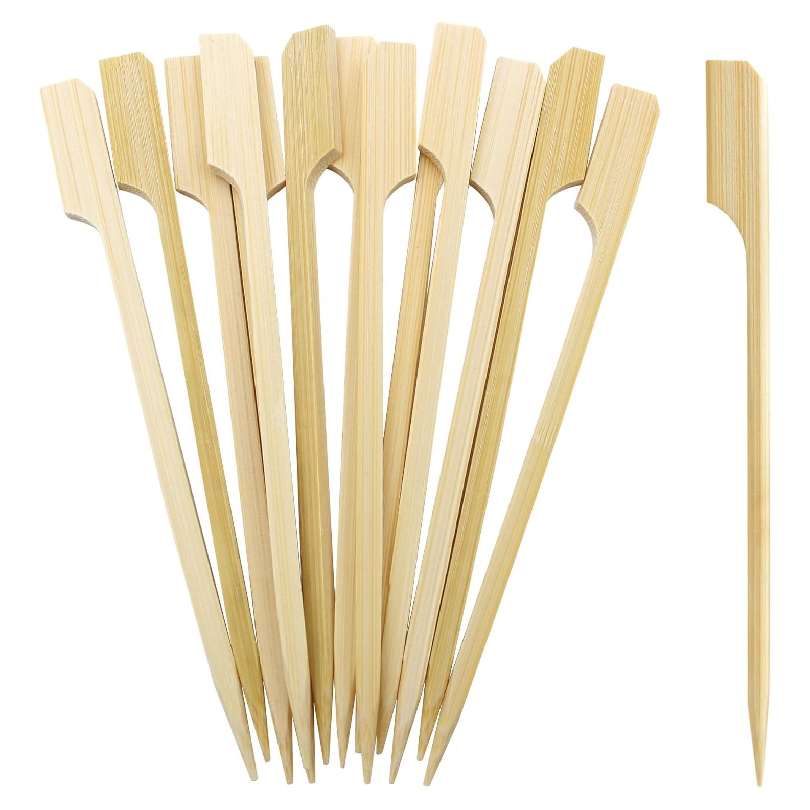 Picks de Palas de Bambú Blue Top 200 Pcs 11.9 cm para Aperitivos