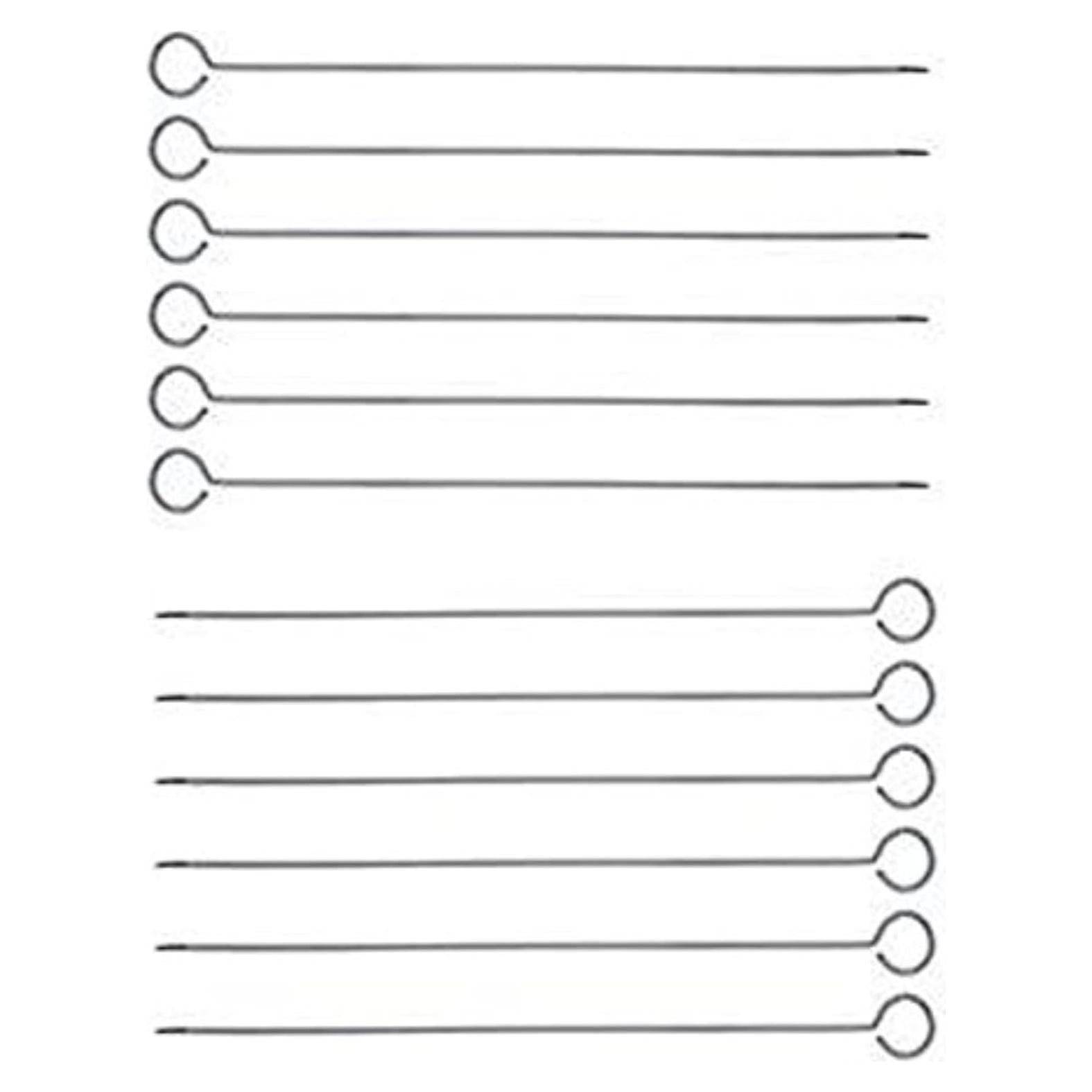 Pinchos de Kebab de Acero Inoxidable Great Credentials 30 cm - Set de 12