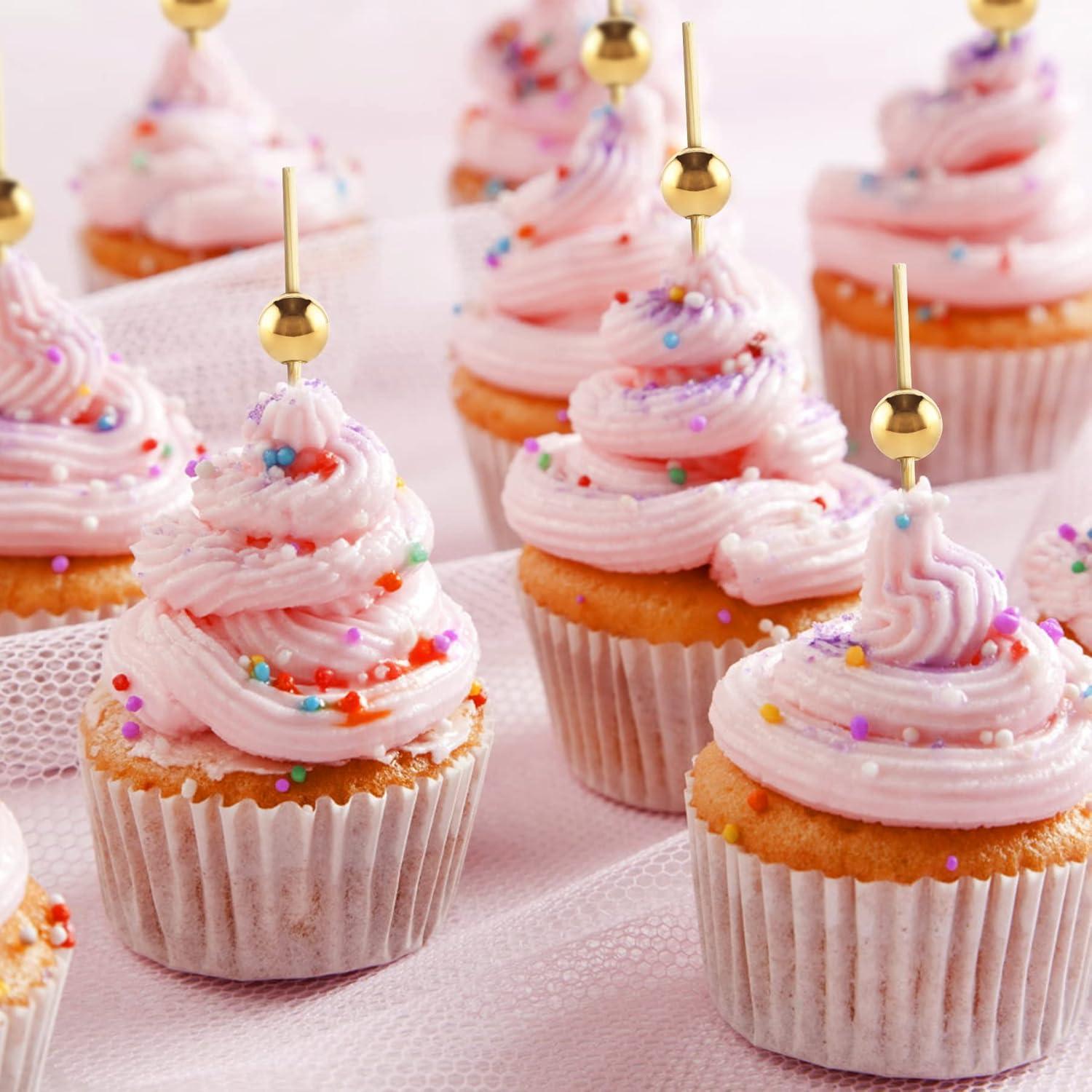 200 Palillos de Cóctel BEDEONE de Bambú 11.94 cm Dorado