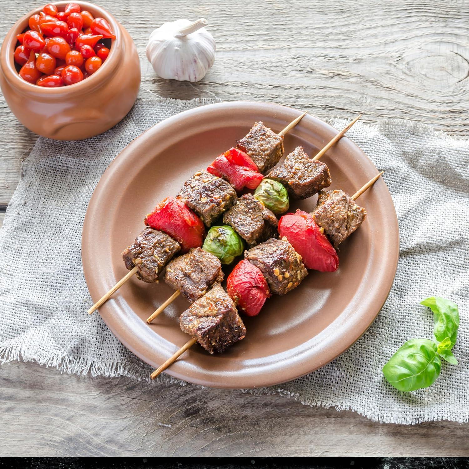 Brochetas de Bambú 20 cm XMZY - 100 Piezas para BBQ