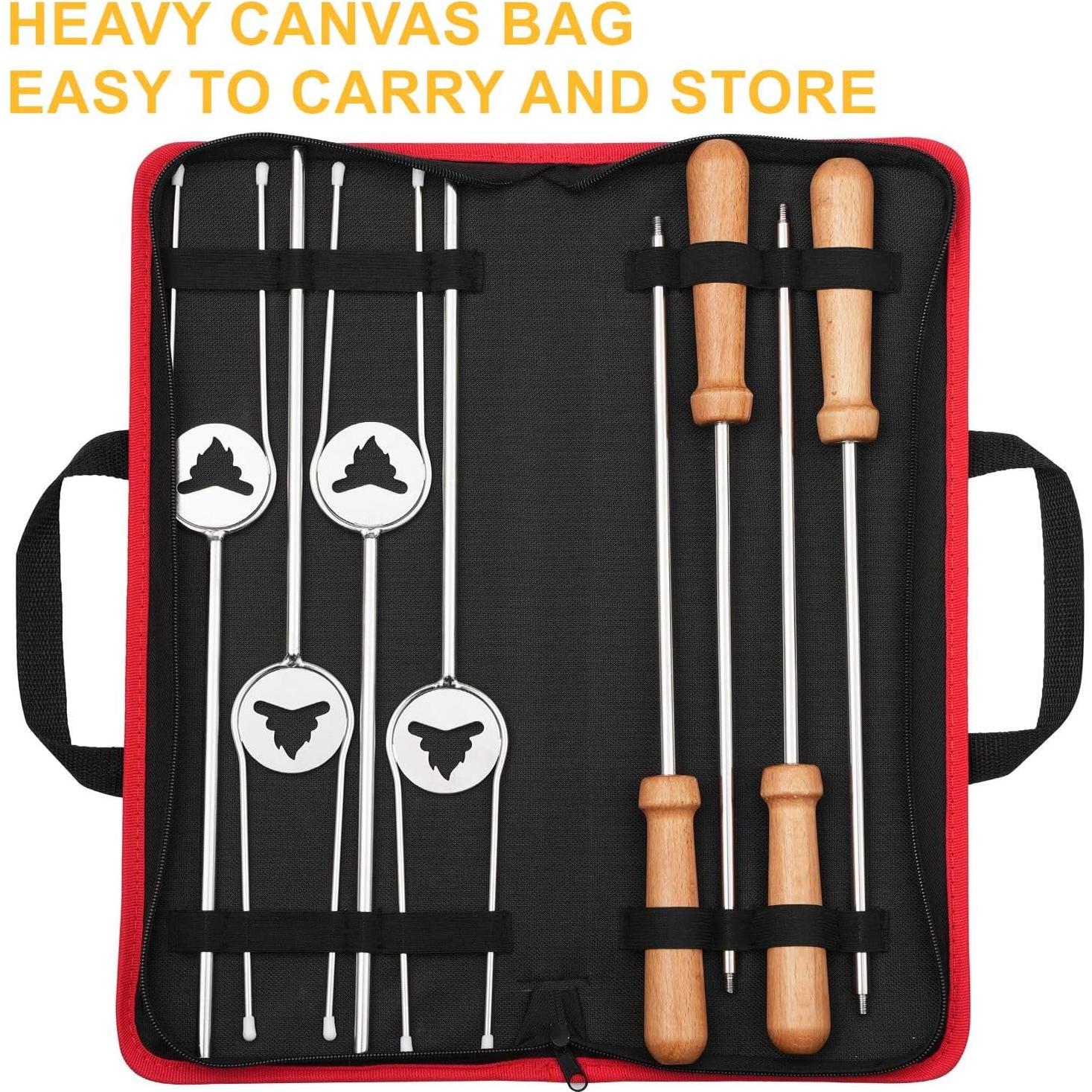 Palos para Asar Hot Dogs y Malvaviscos Begatter 81 cm - 4 Piezas