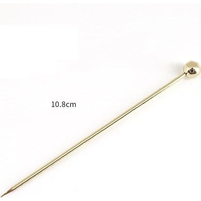 15 Palillos de Cóctel de Acero Inoxidable SZLFSX 11 cm