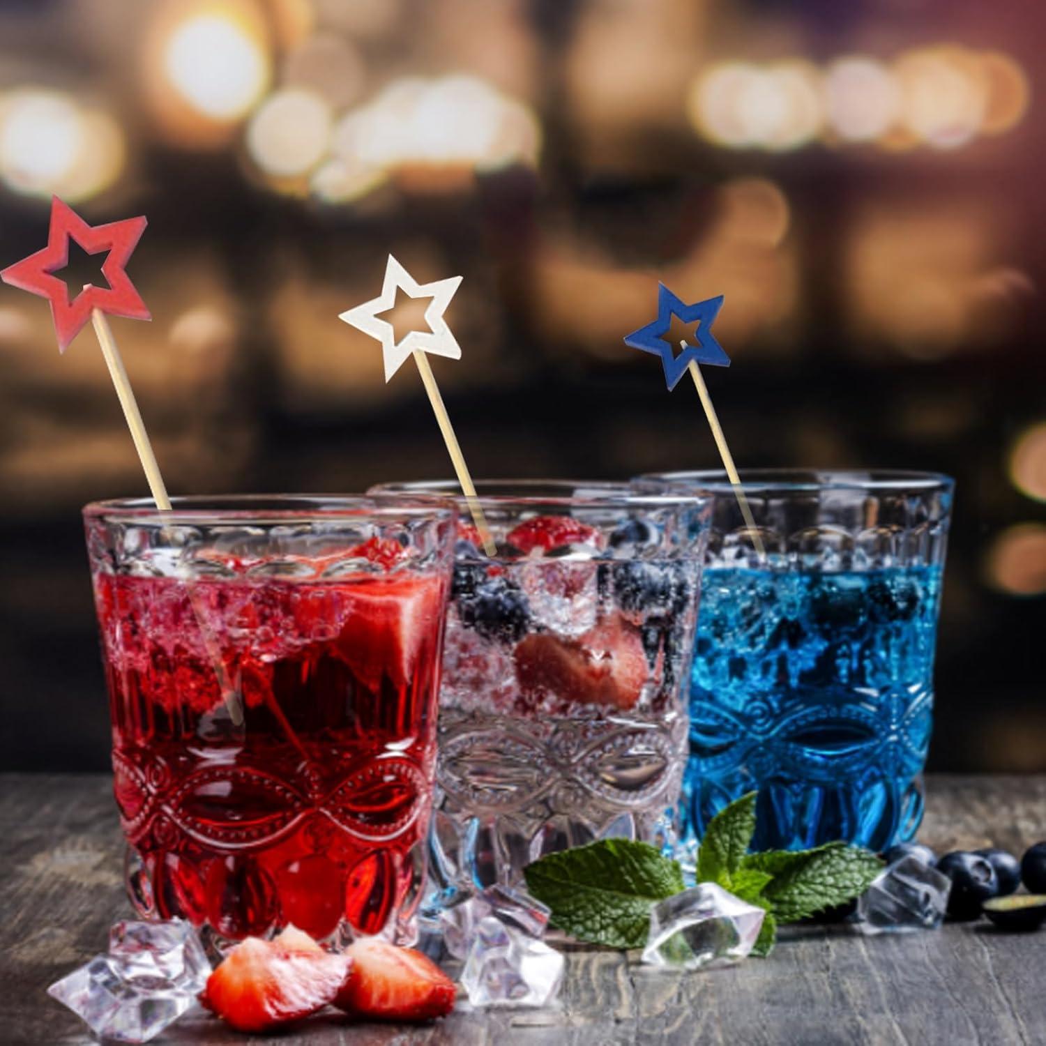 Paquete de 50 Palillos de Cóctel Patrióticos NUMONE 11.94 cm