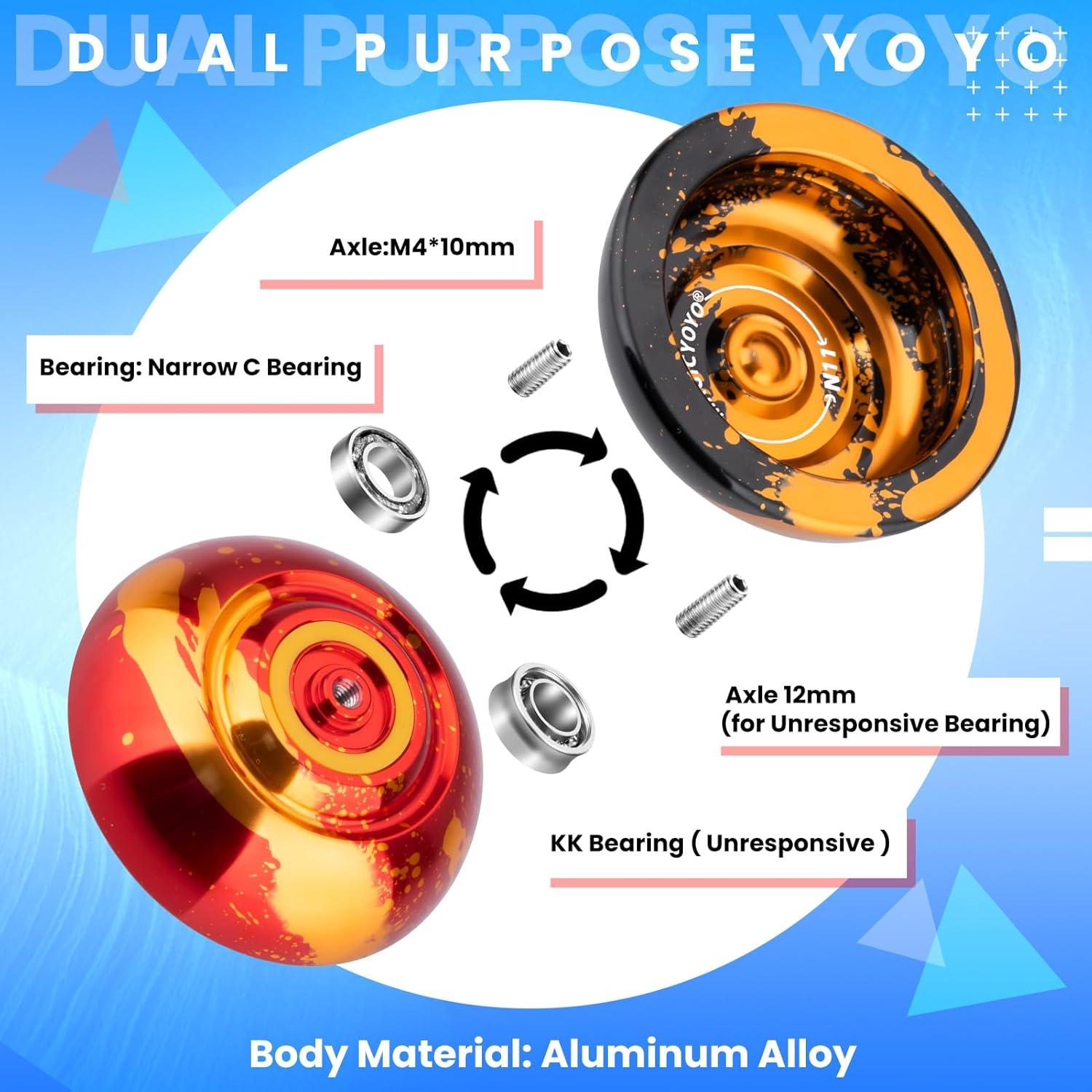 Yoyo Profesional MAGICYOYO N11 - Paquete de 2 Metálicos