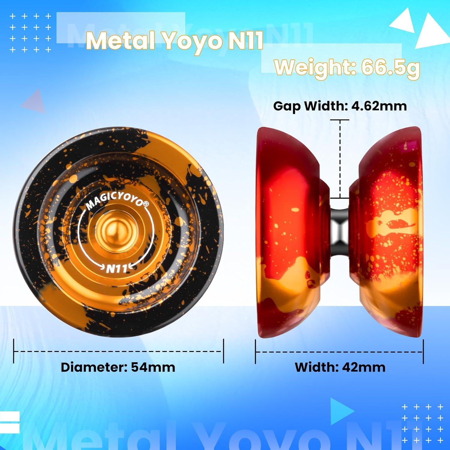 Yoyo Profesional MAGICYOYO N11 - Paquete de 2 Metálicos