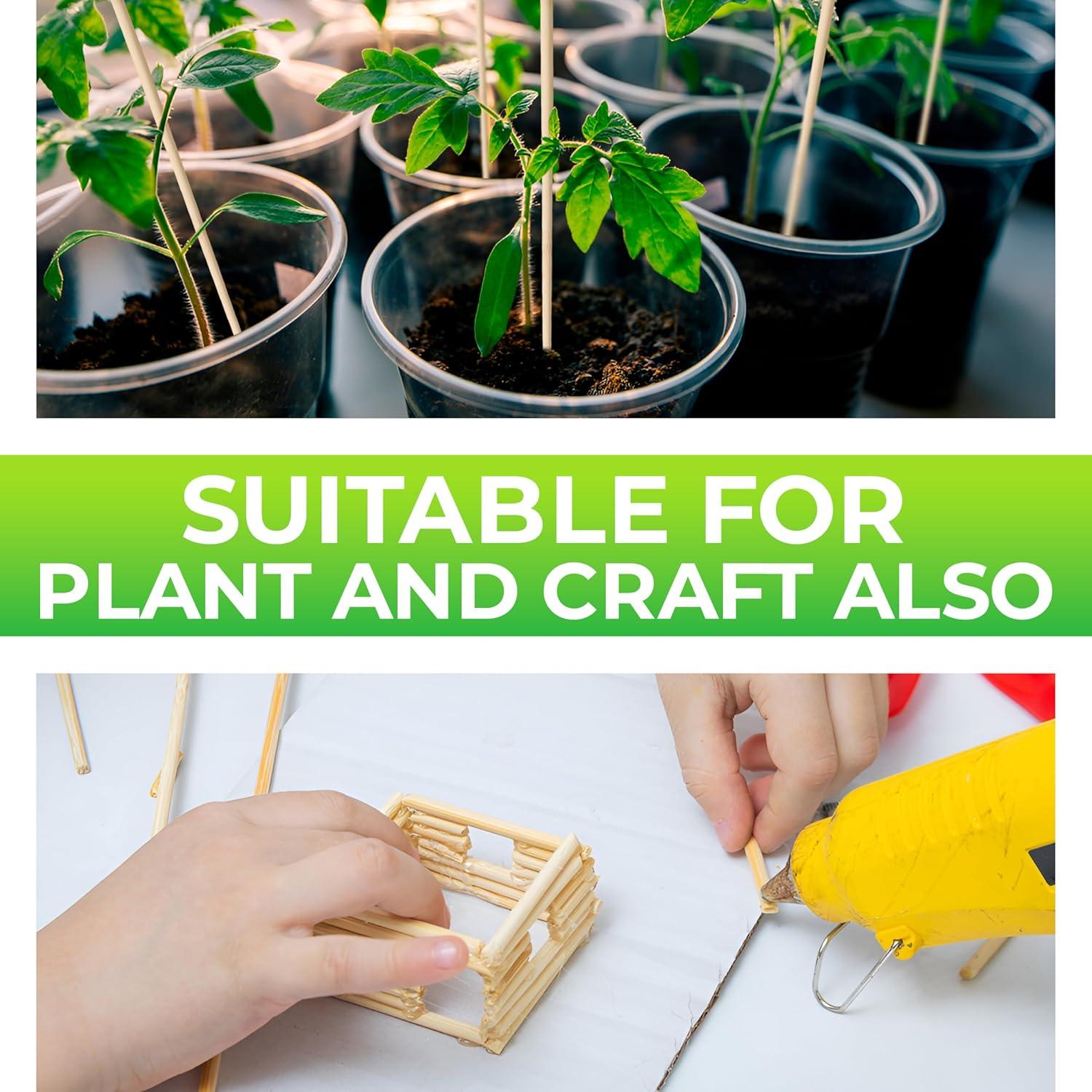 100 Palitos de Bambú para BBQ 40.64 cm KT Deals - 4 mm Grosor