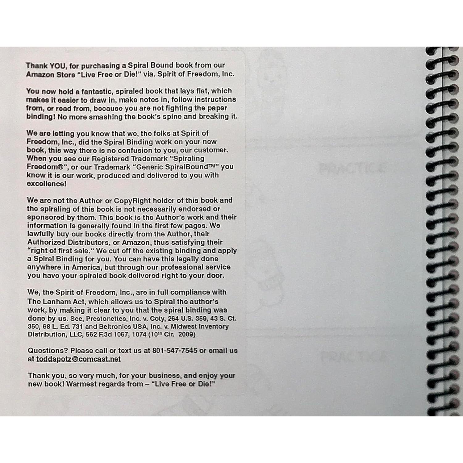 Libro para Colorear Arte Simple Espiral 52 Páginas Adultos