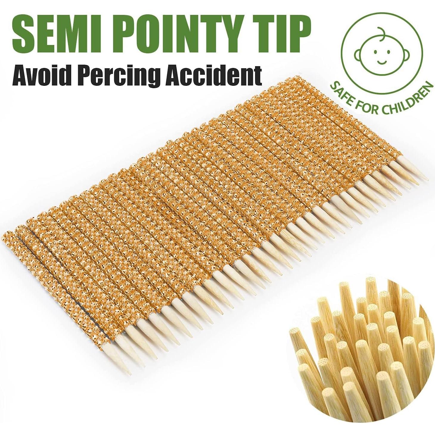 32 Palitos de Caramelo Brillantes MGWOTH de Bambú Naranja