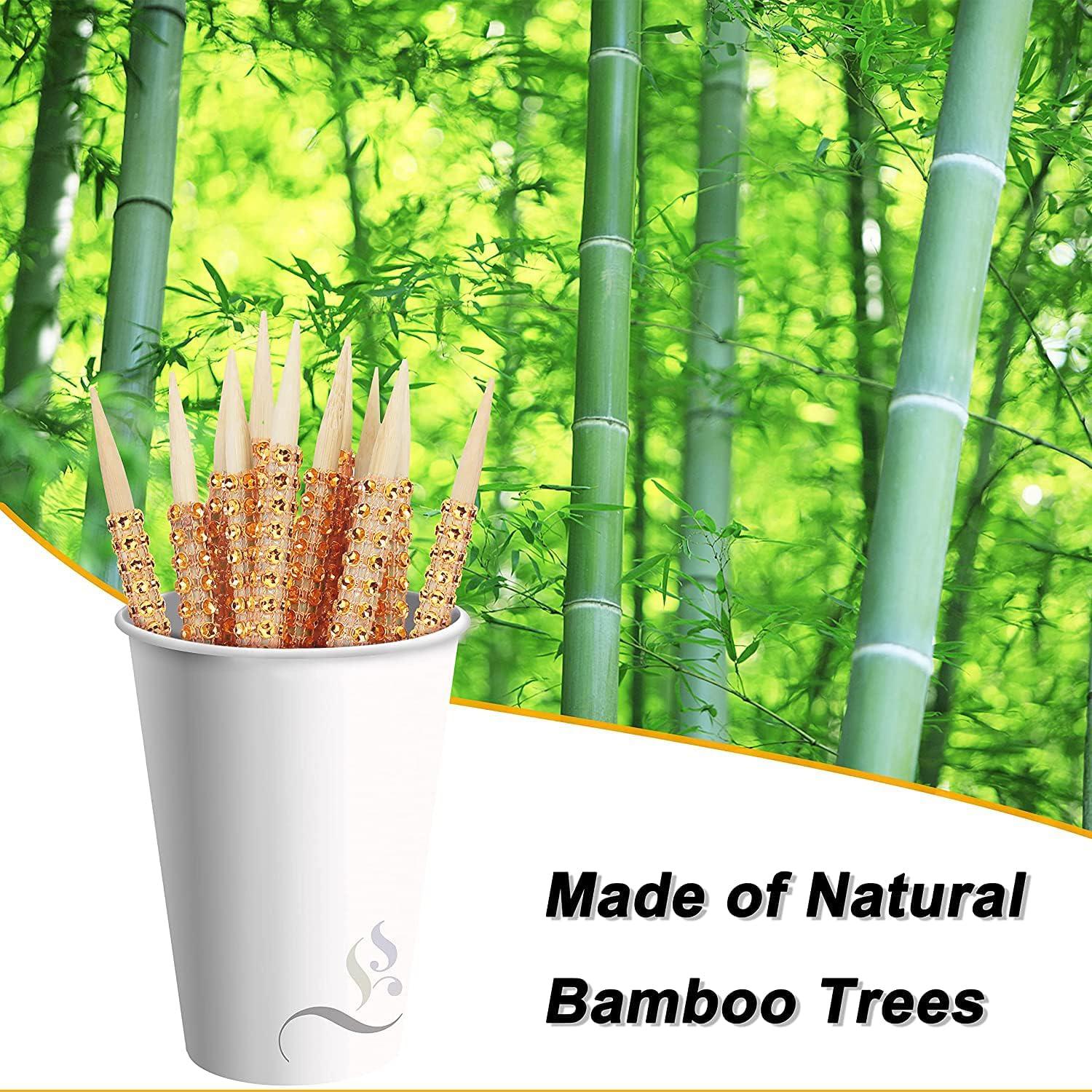 32 Palitos de Caramelo Brillantes MGWOTH de Bambú Naranja