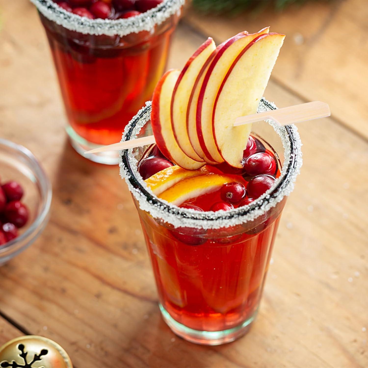 HAKSEN 400PCS Pinchos Naturales de Madera 11.94 cm para Aperitivos