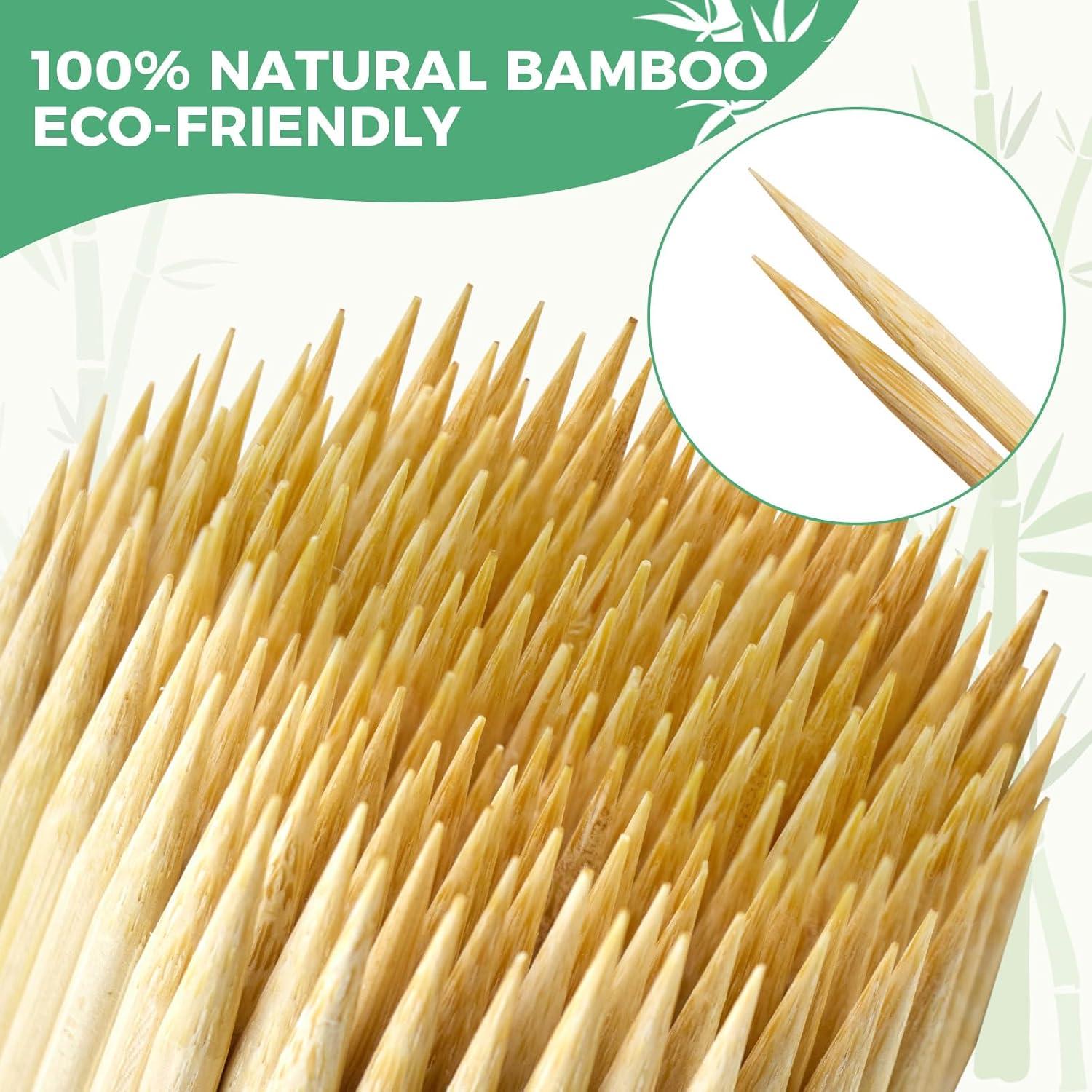 200 Pinchos de Bambú Natural 10 Pulgadas para BBQ Boesma