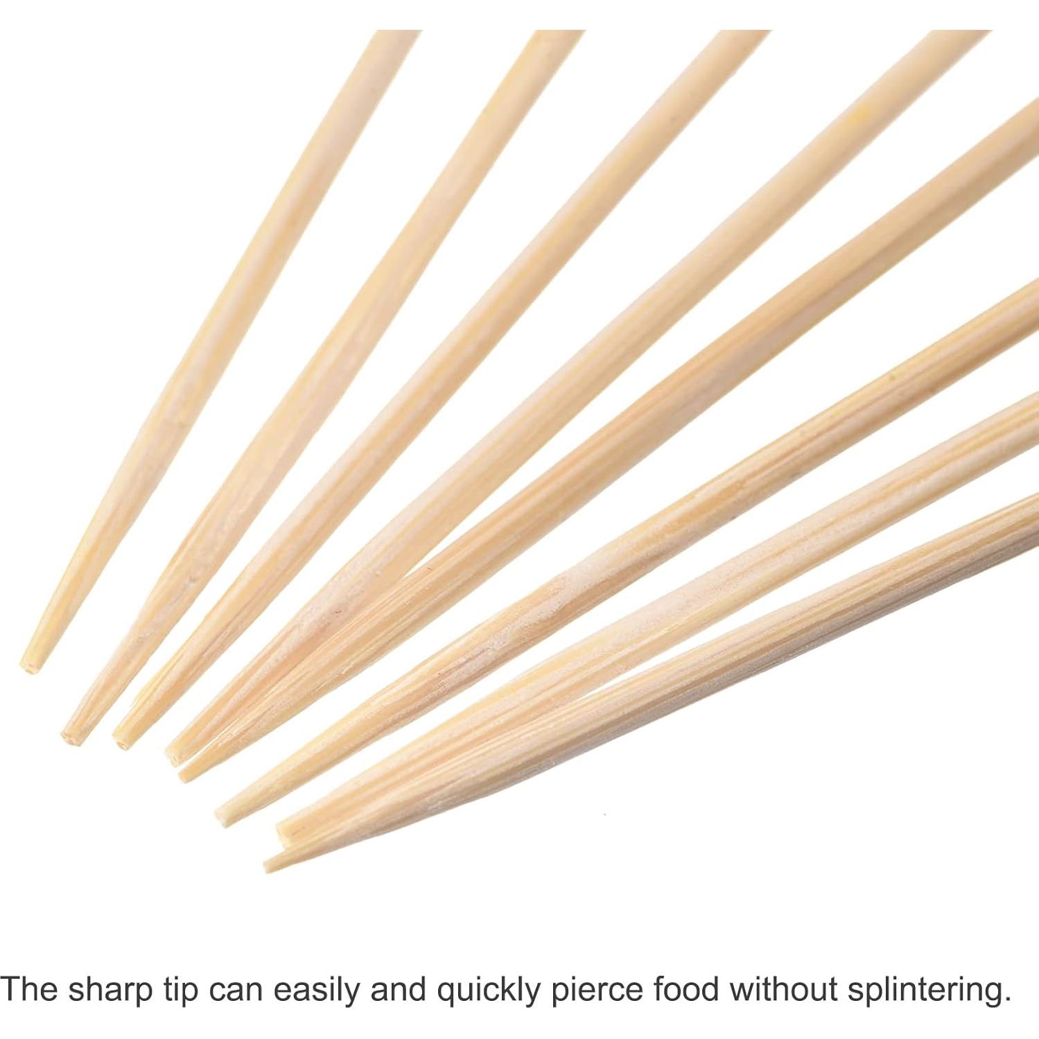 Palillos de Cóctel de Bambú uxcell 100Pcs 12cm Rojo