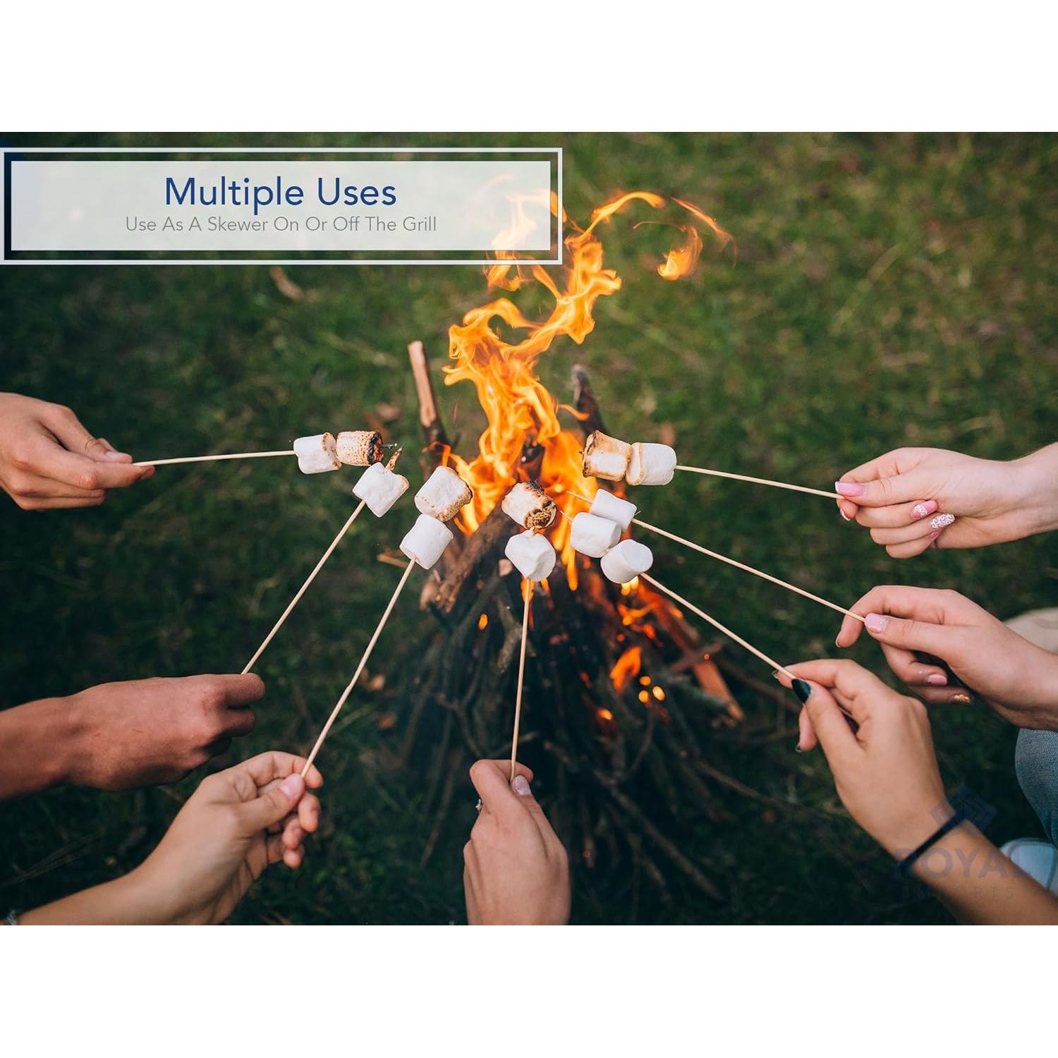 Estacas de Madera Natural Royal Imports 60.96 cm 100 Pcs