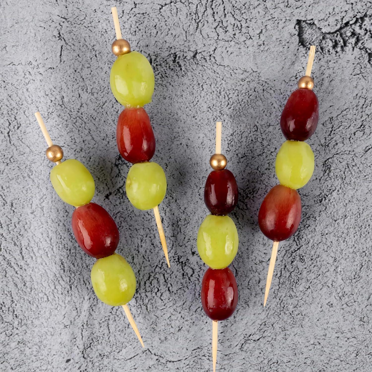 Palillos de Bambú Dorado Ecológicos 15.24 cm - Paquete de 100