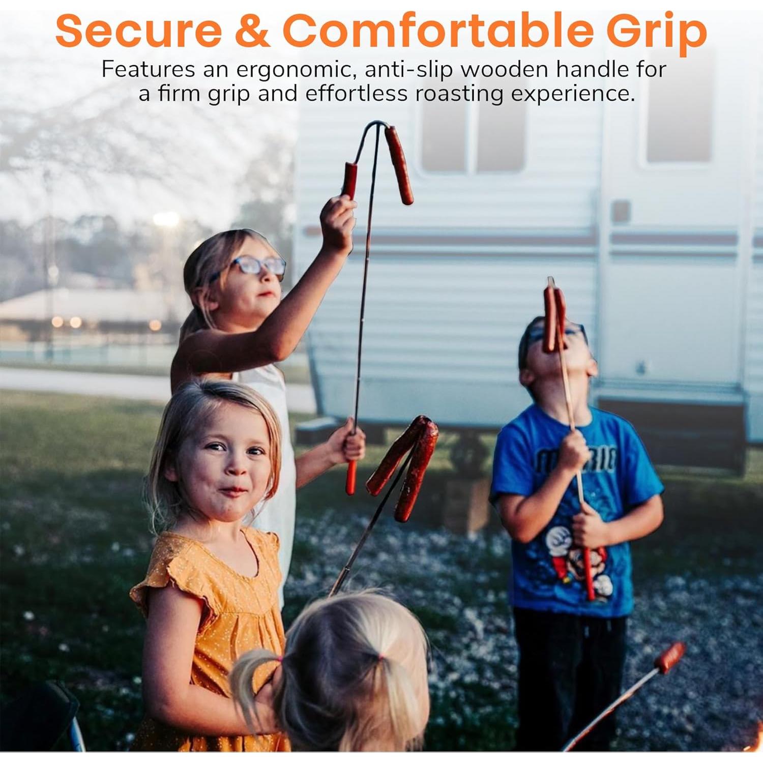 Palos de Asar S'mores HigherHuman - 66 cm Acero Inoxidable (4)