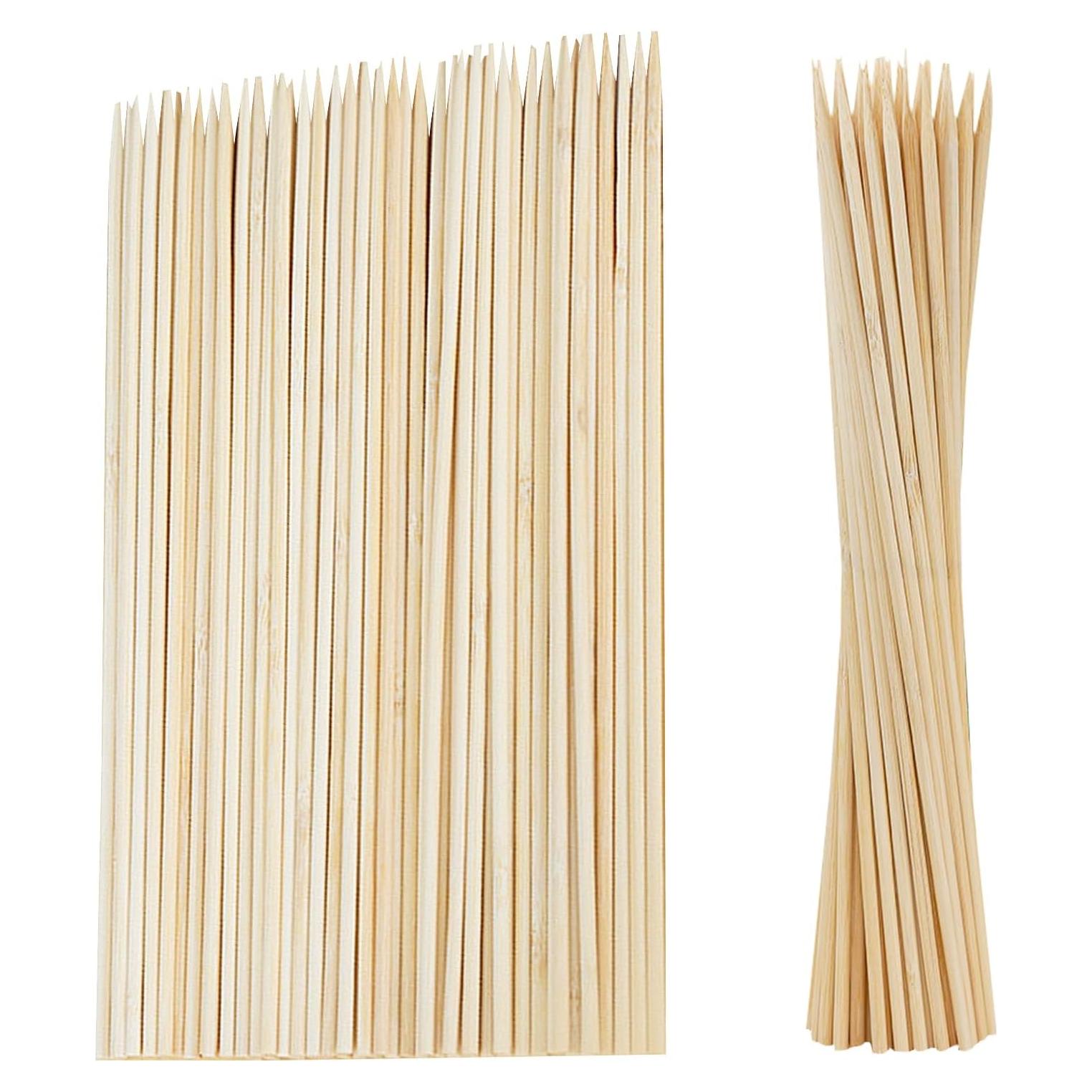 1200 Palitos de Bambú Natural 30 cm para BBQ y Aperitivos