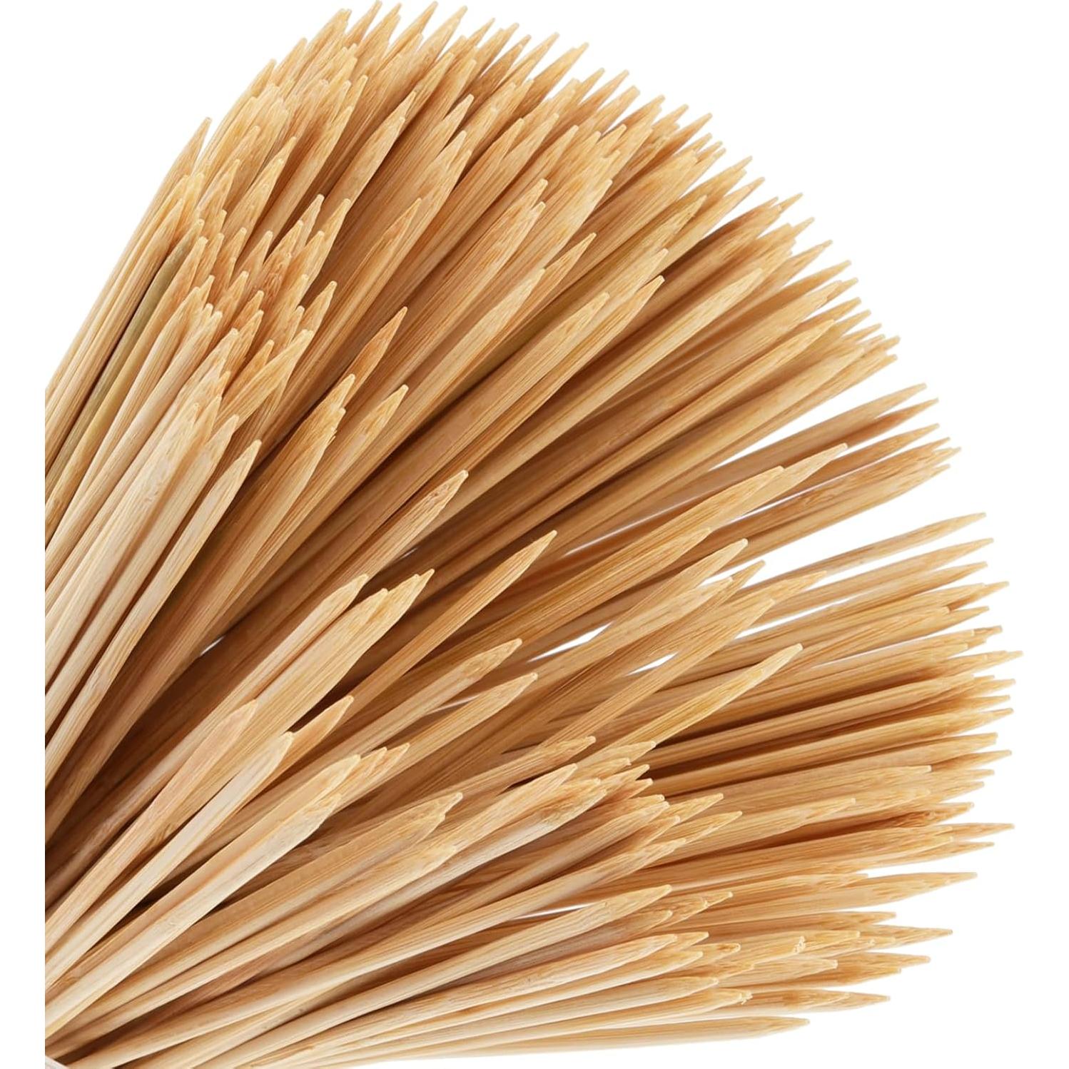 1200 Palitos de Bambú Natural 30 cm para BBQ y Aperitivos