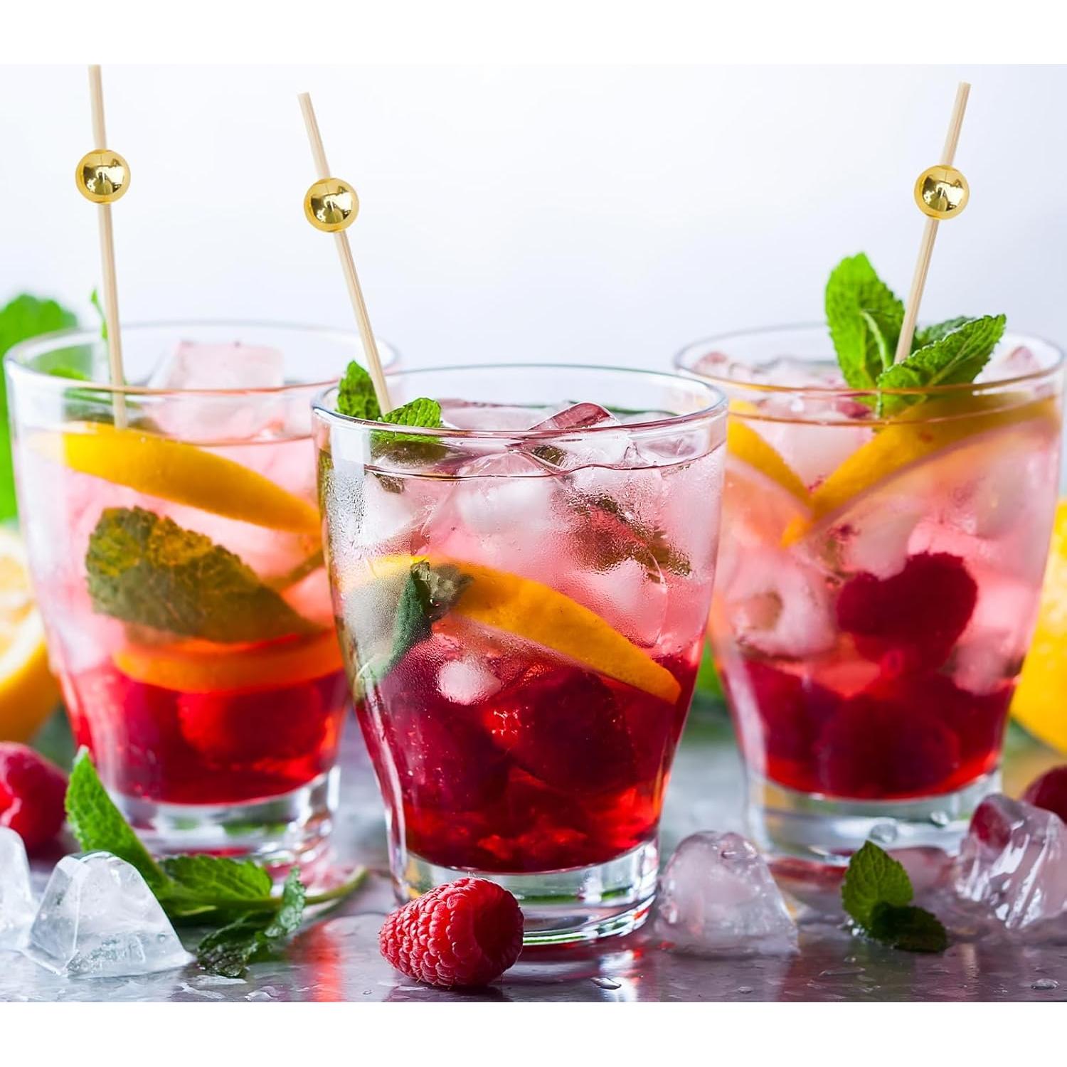 Palillos de Cóctel de Bambú ATZNZIK 1000 Piezas 11.94 cm Dorado