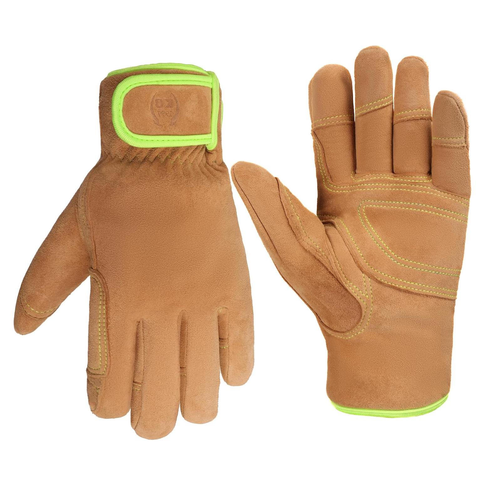 Guantes de Trabajo K-Koying de Cuero Aislados para Invierno