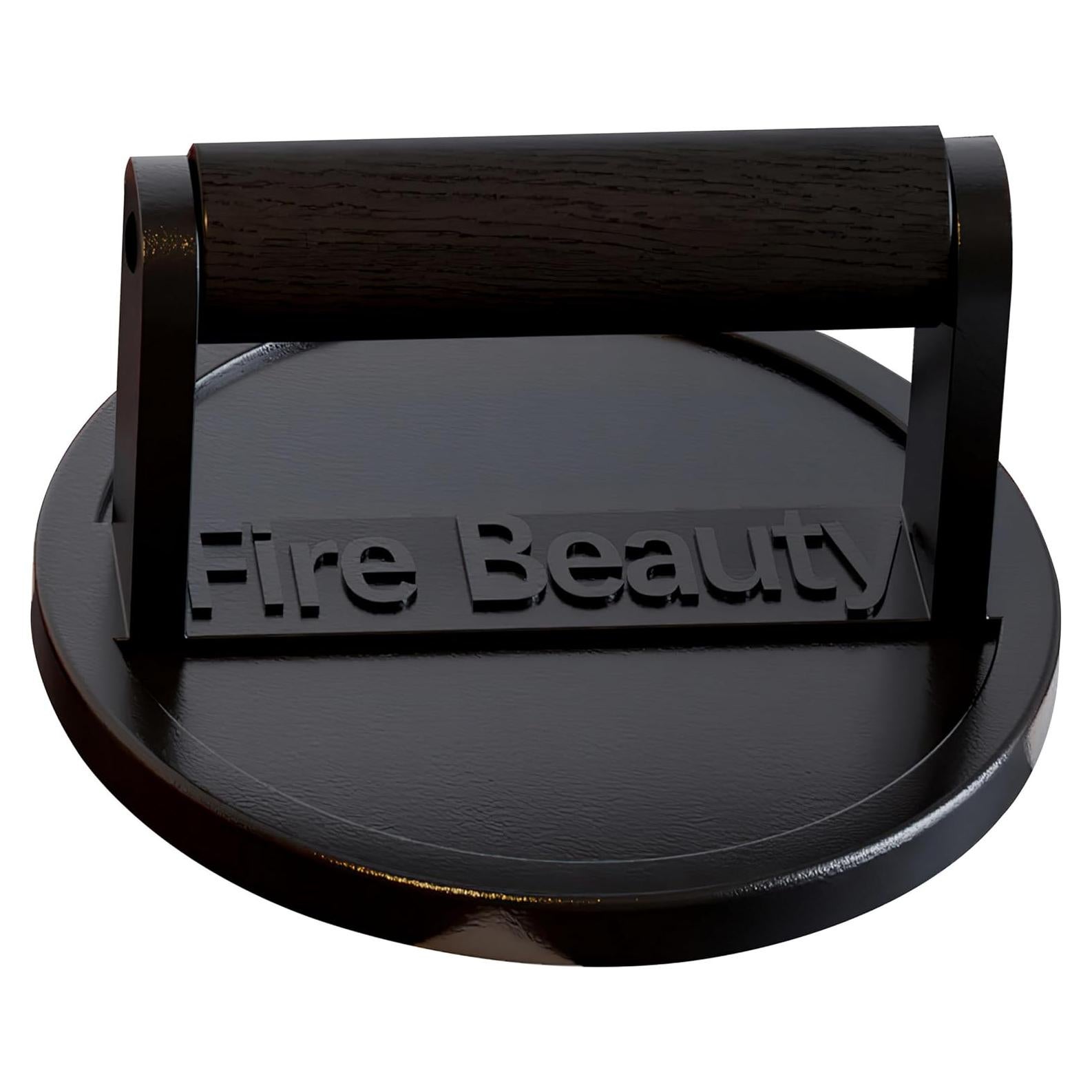 Prensa de Hamburguesas Fire Beauty, Hierro Fundido 16.5 cm