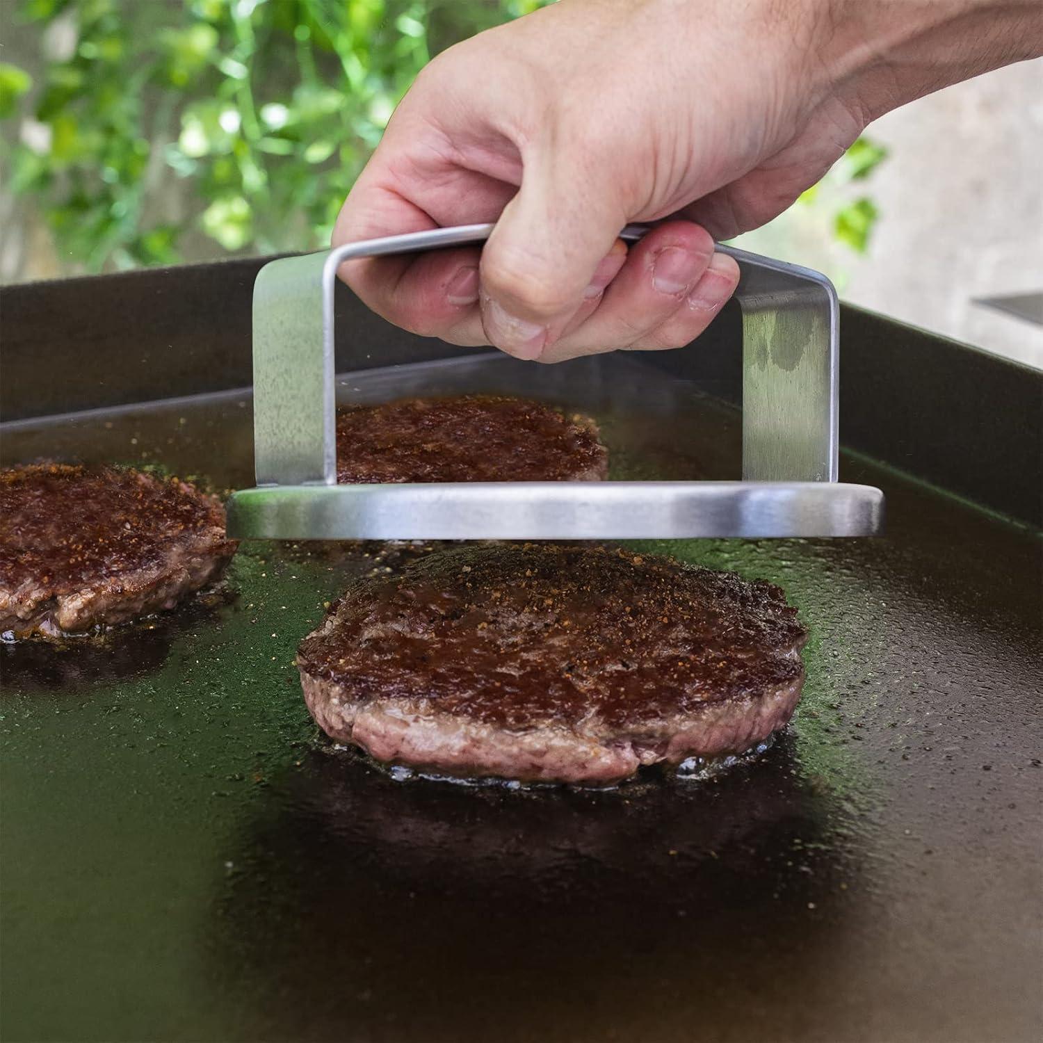 Prensa de Hamburguesas Planas Char-Griller 8813 - 15.5 cm